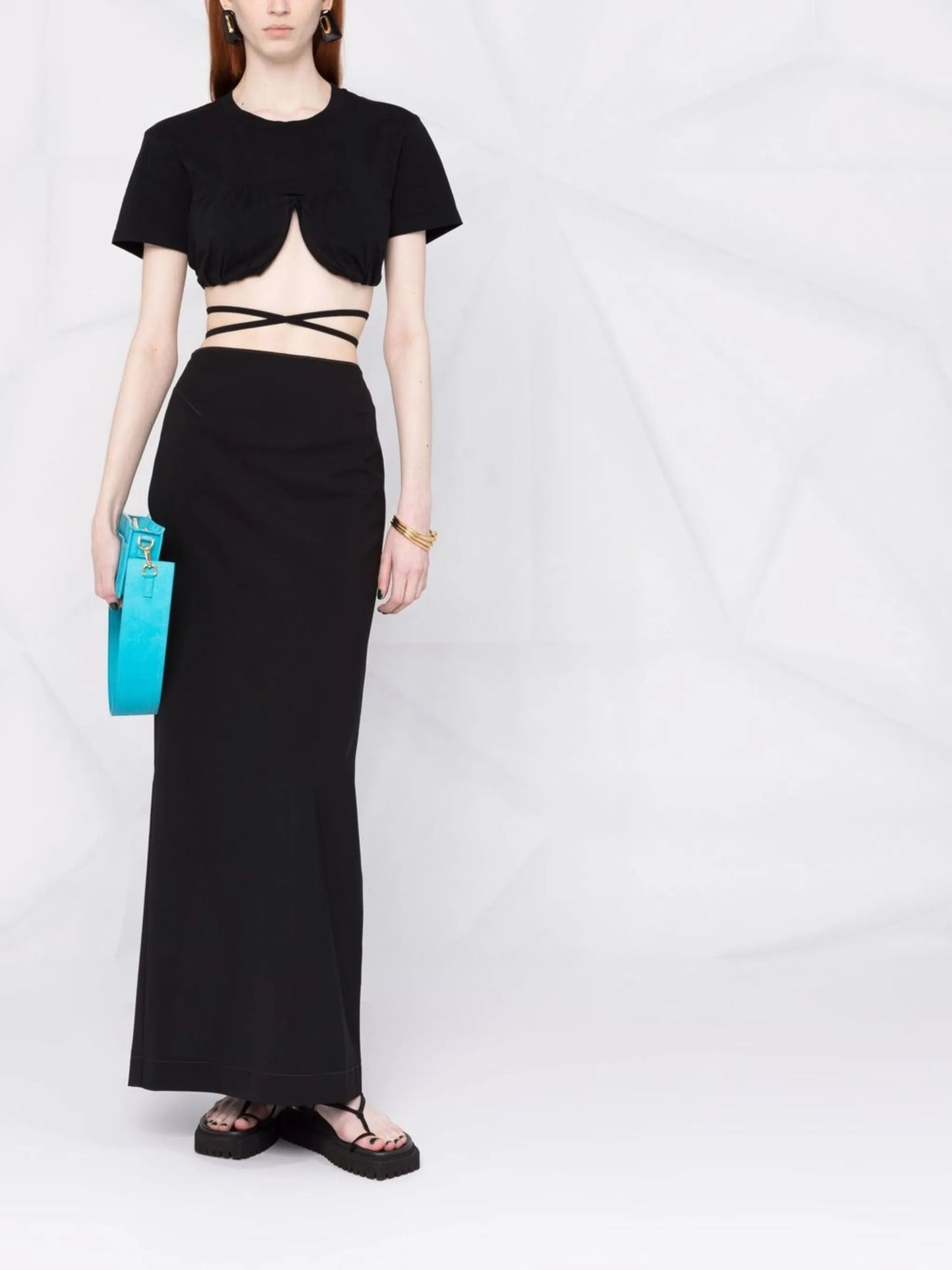 Le T-Shirt Baci cropped top