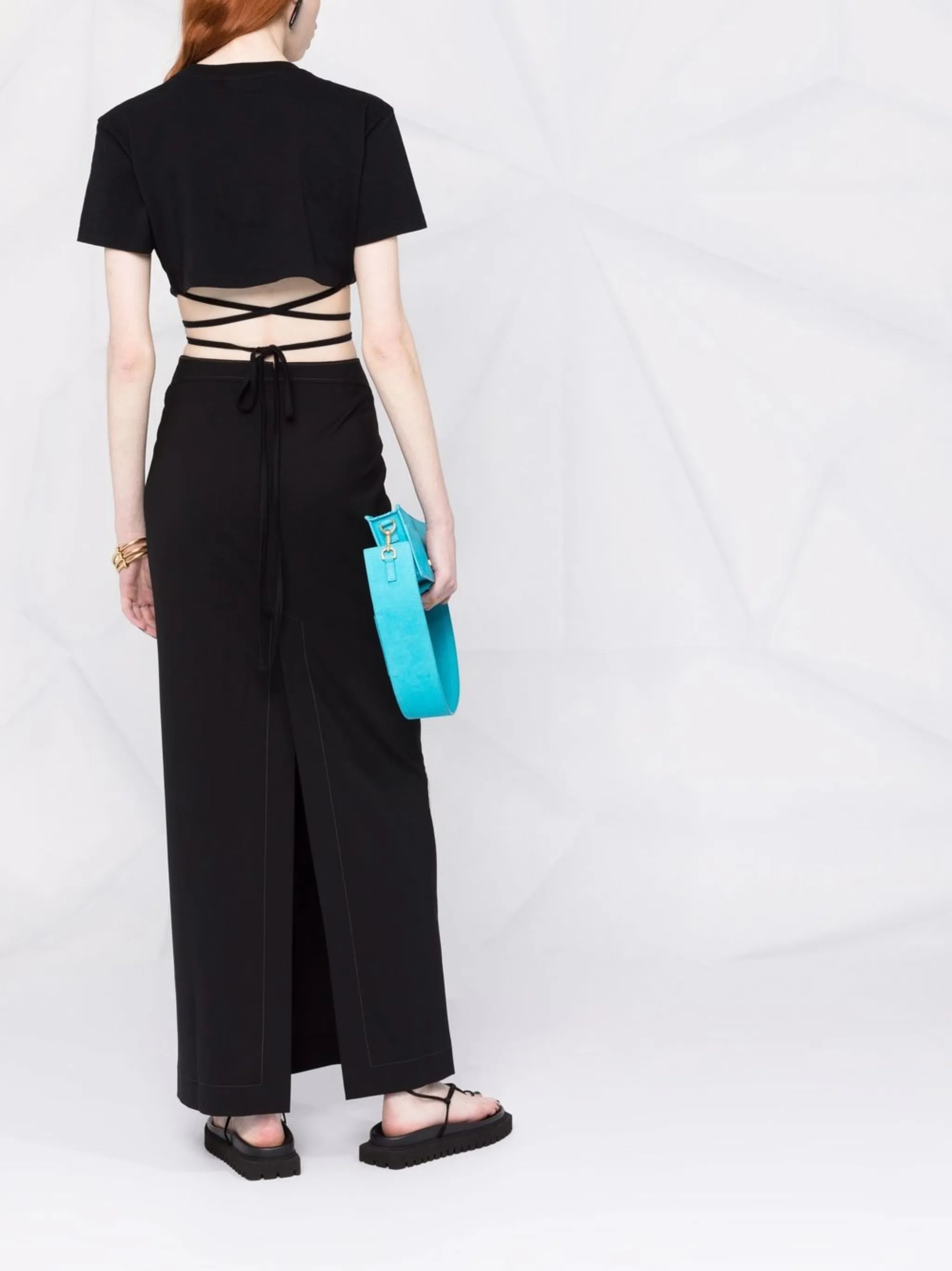 Le T-Shirt Baci cropped top