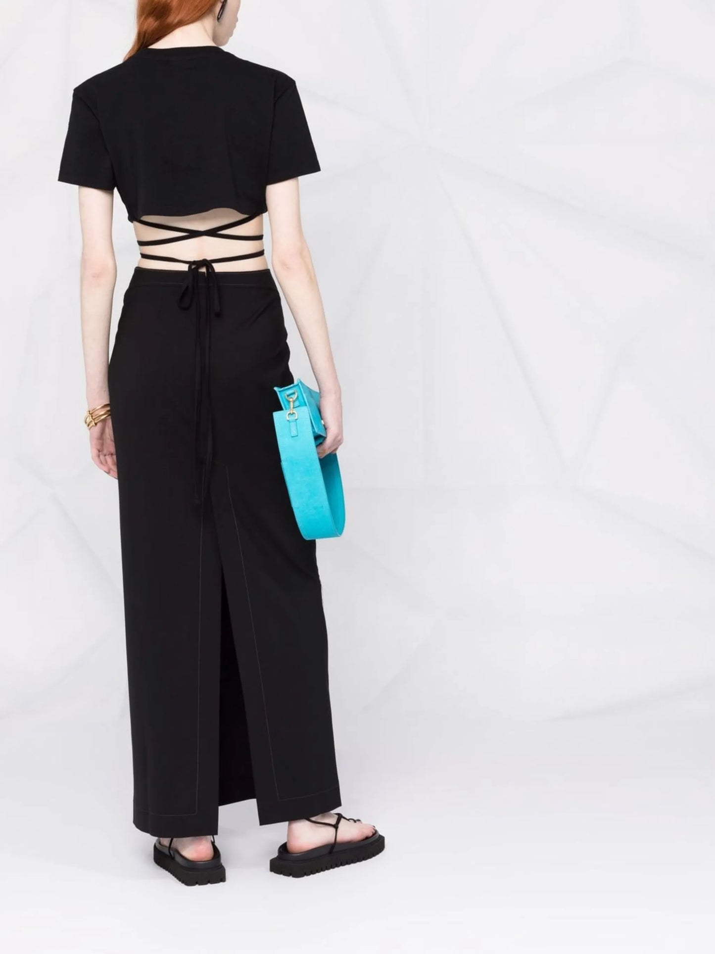 Le T-Shirt Baci cropped top