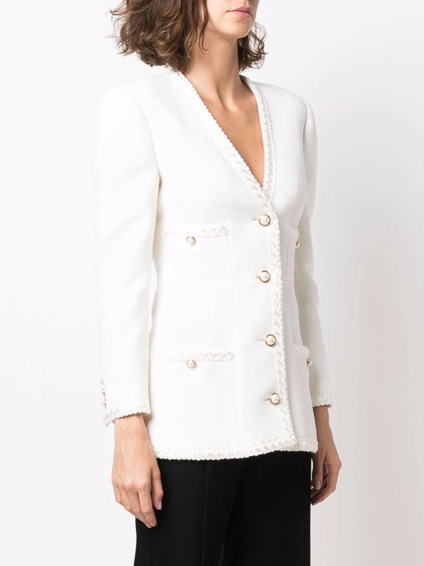 single-breasted fitted blazer