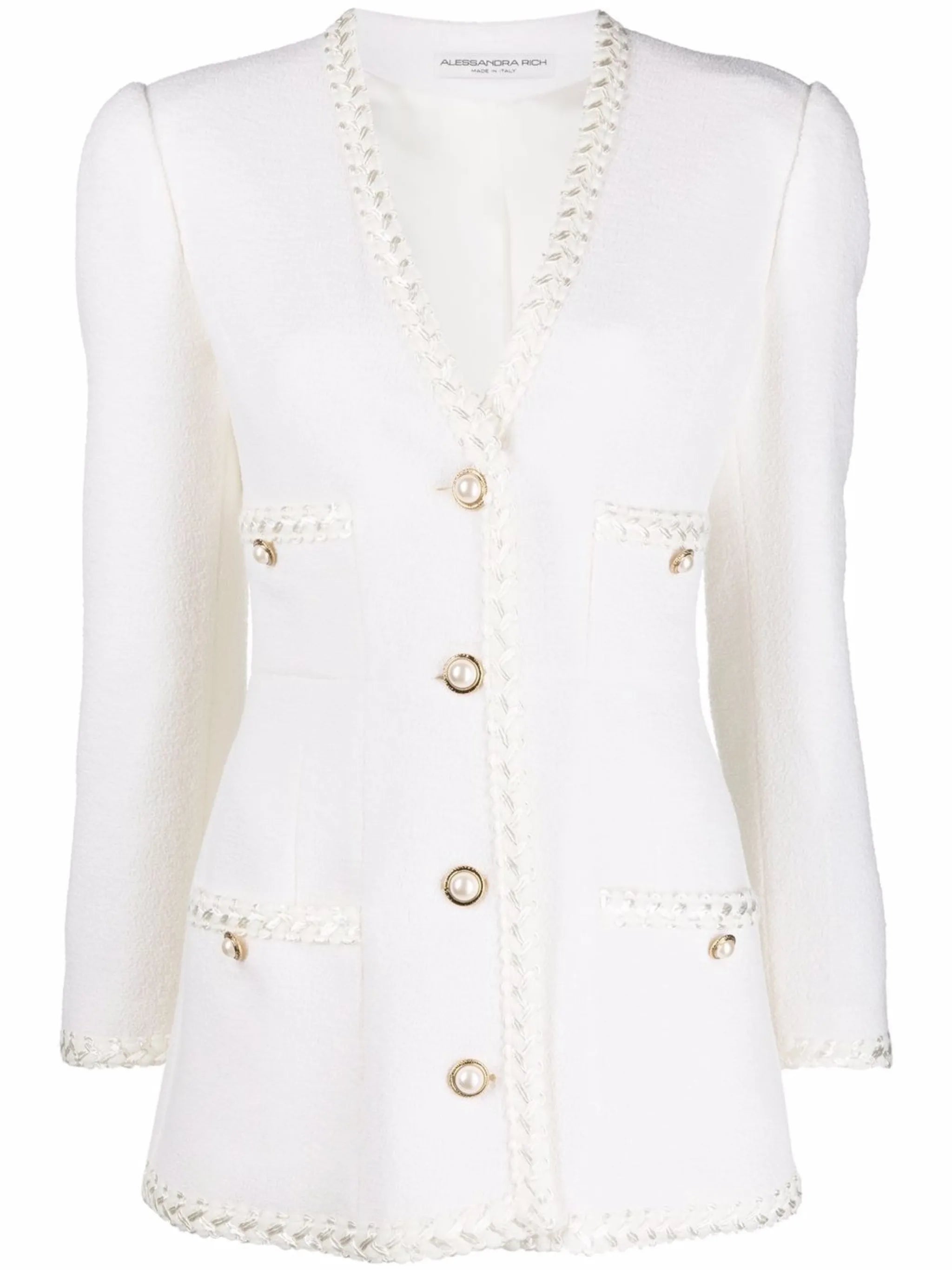 single-breasted fitted blazer