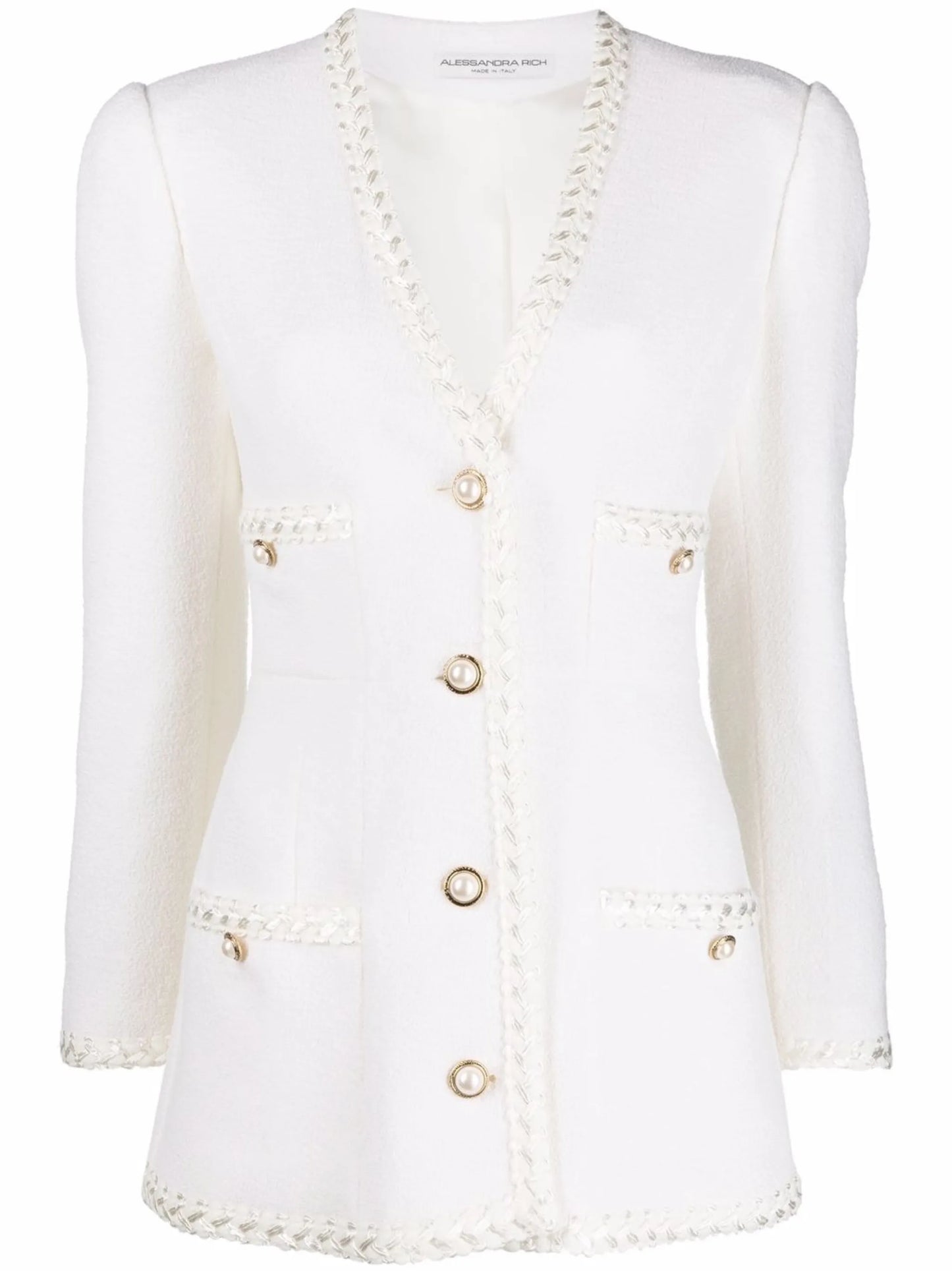 single-breasted fitted blazer
