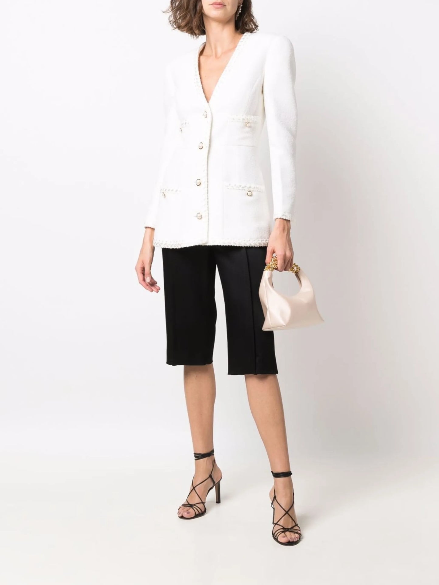 single-breasted fitted blazer