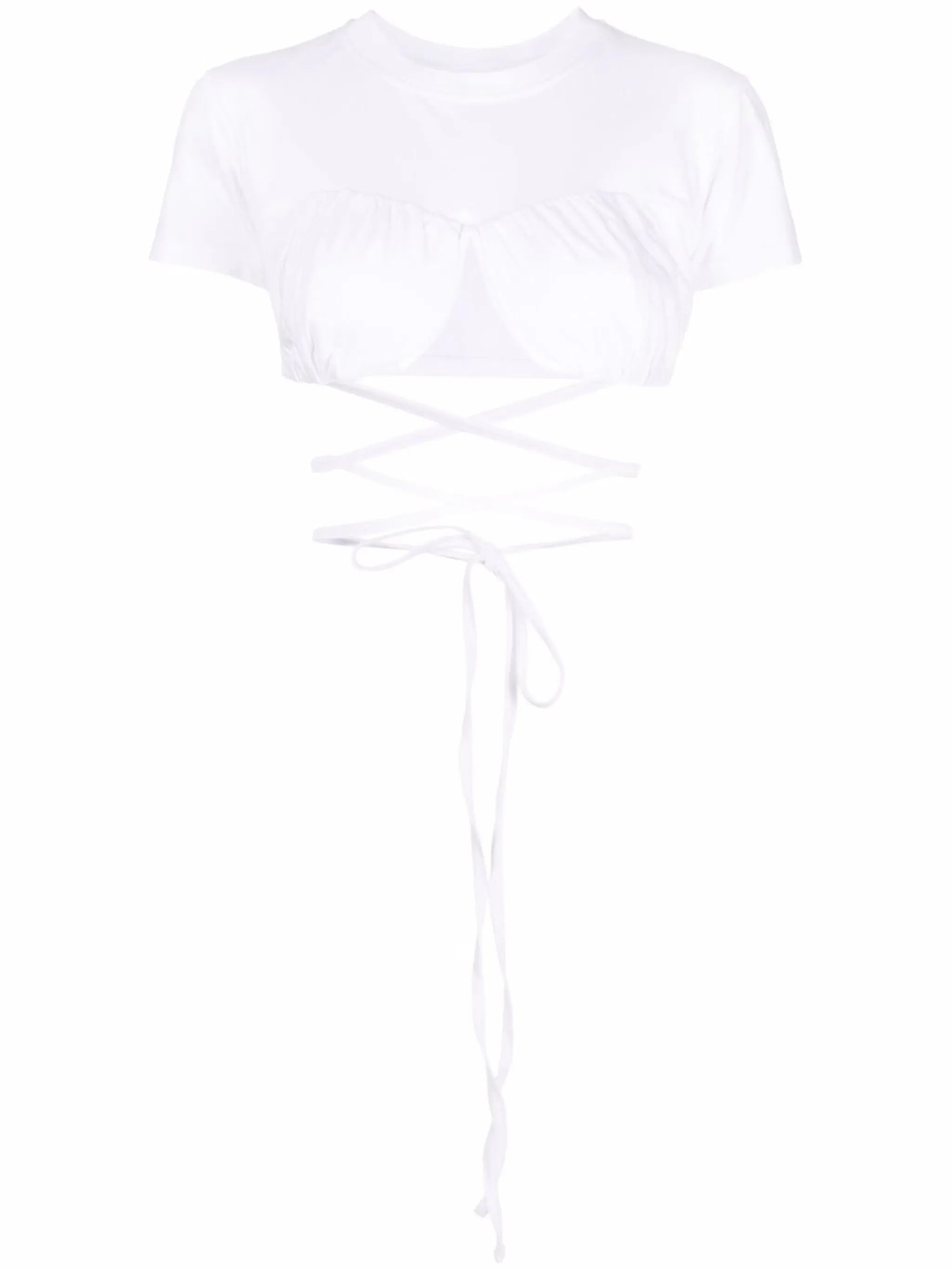Le T-Shirt Baci cropped top