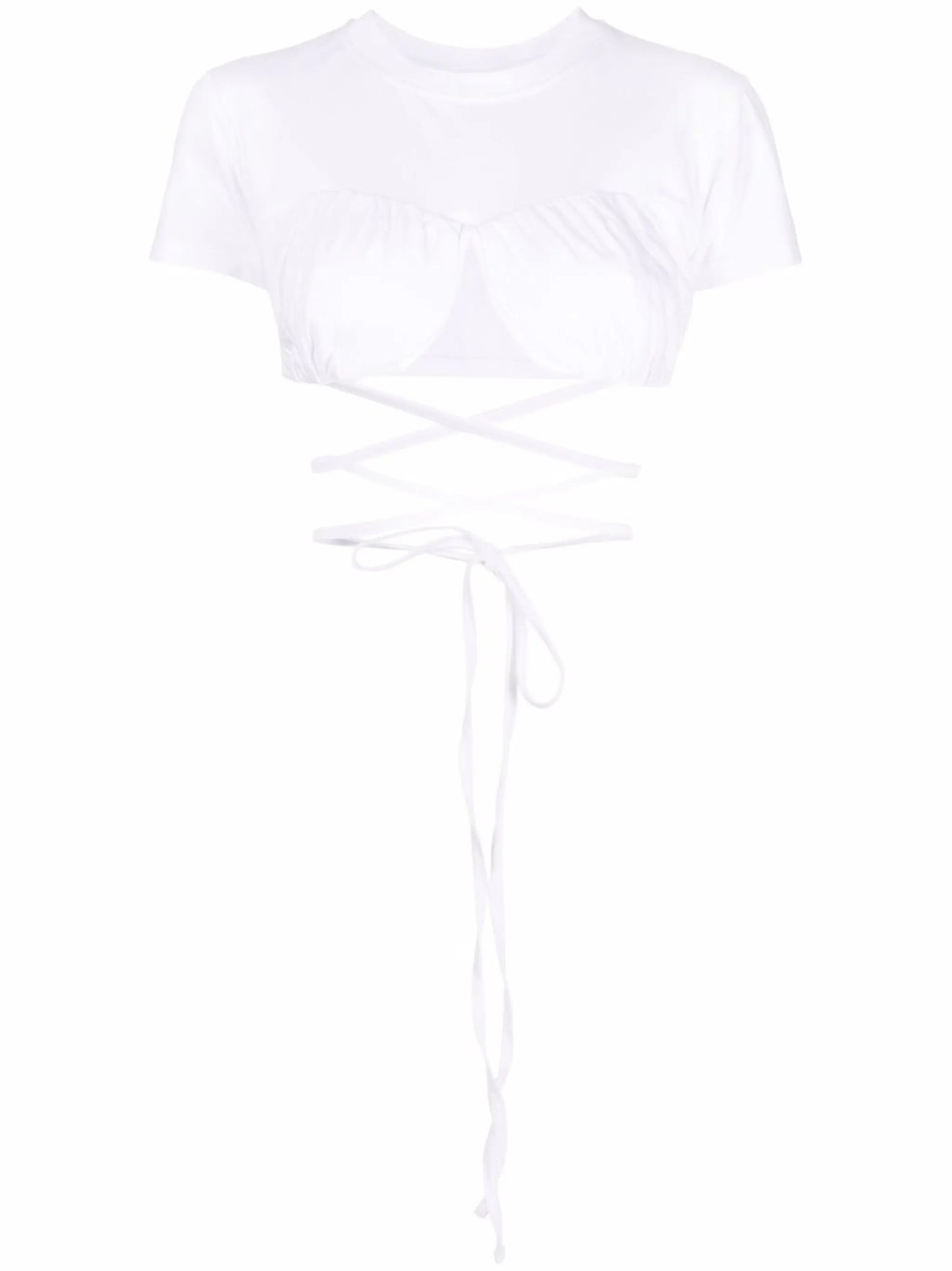 Le T-Shirt Baci cropped top