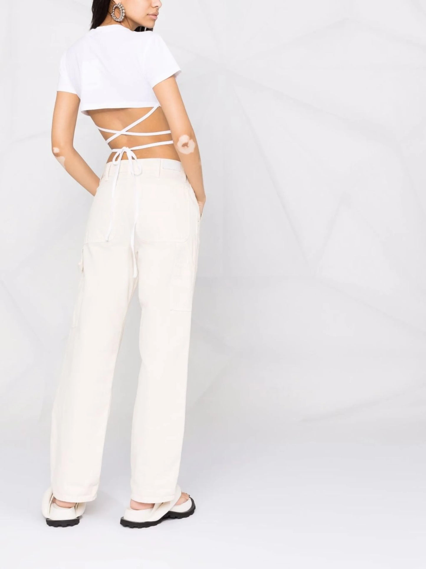 Le T-Shirt Baci cropped top