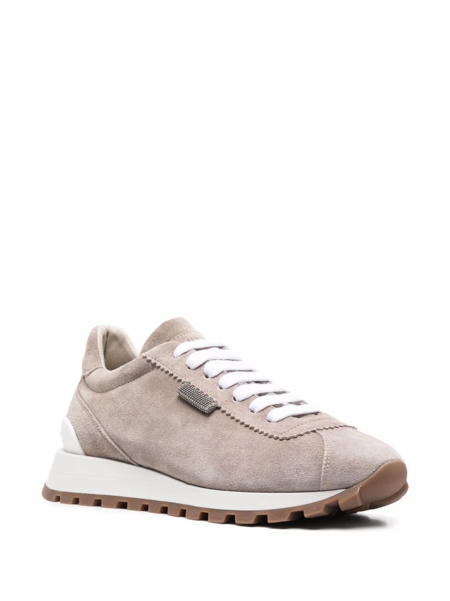 low-top suede sneakers