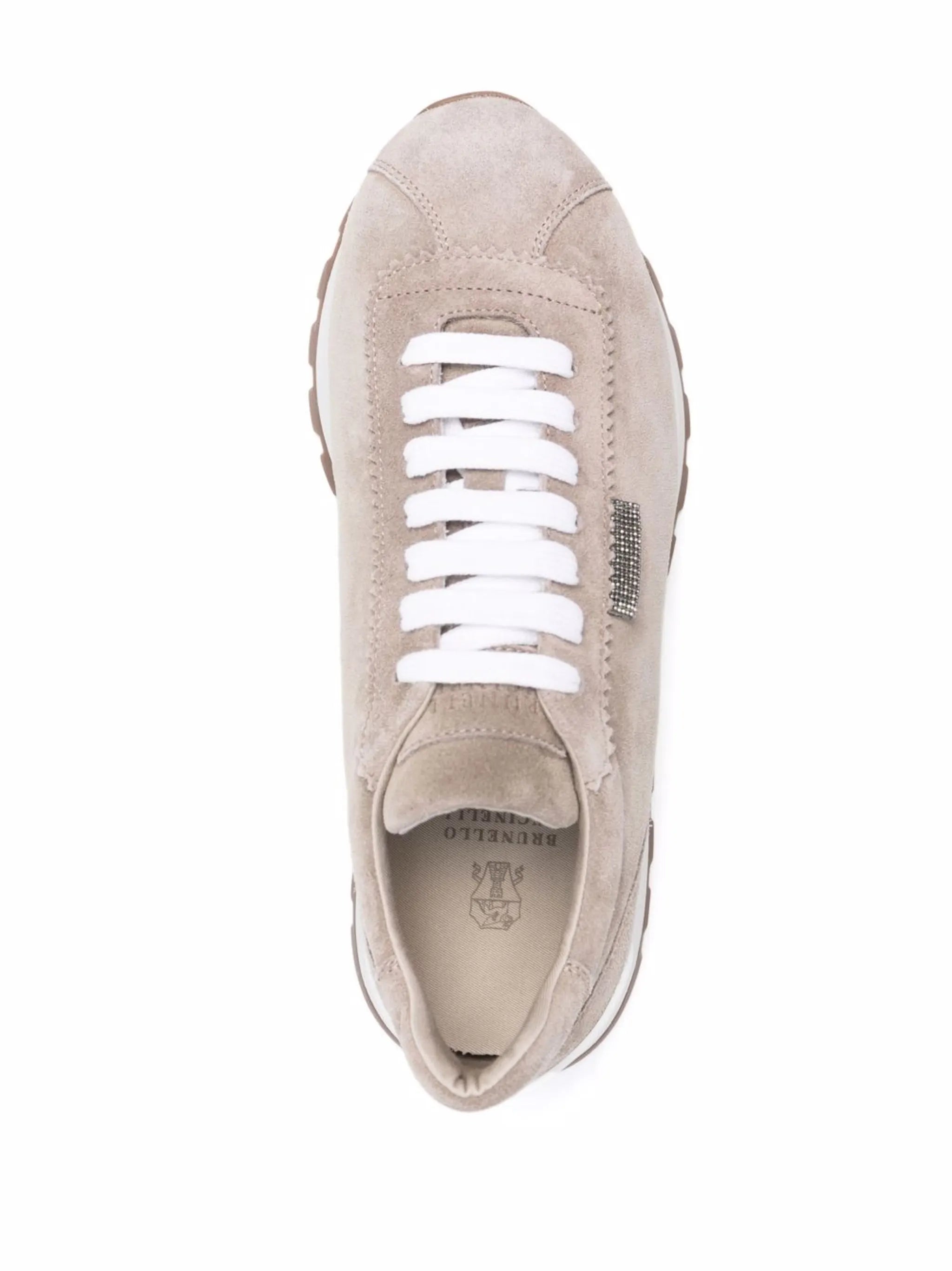 low-top suede sneakers