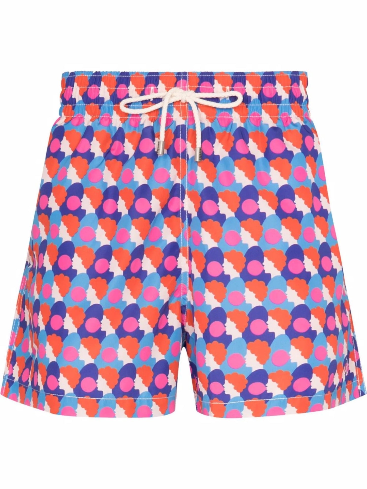 bubblegum-print drawstring swim shorts