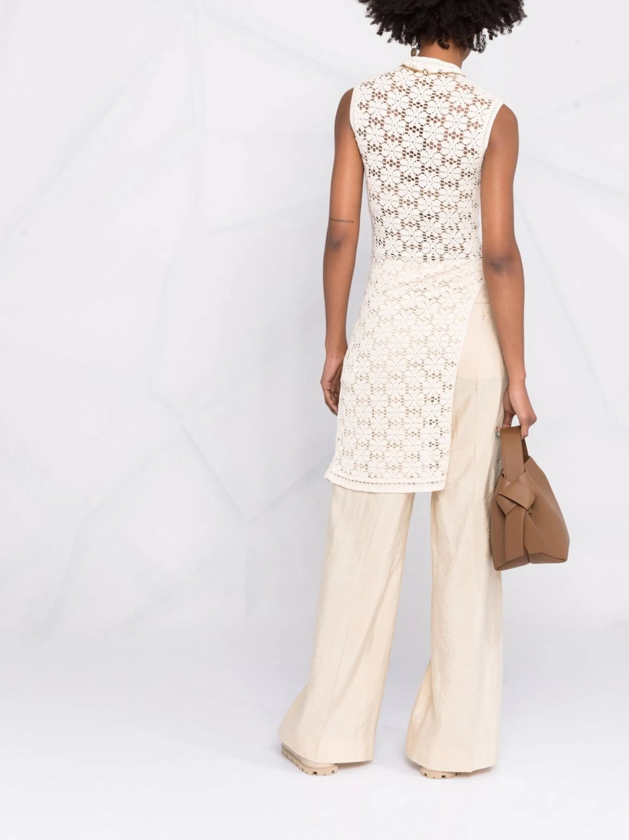 tailored wide-leg trousers