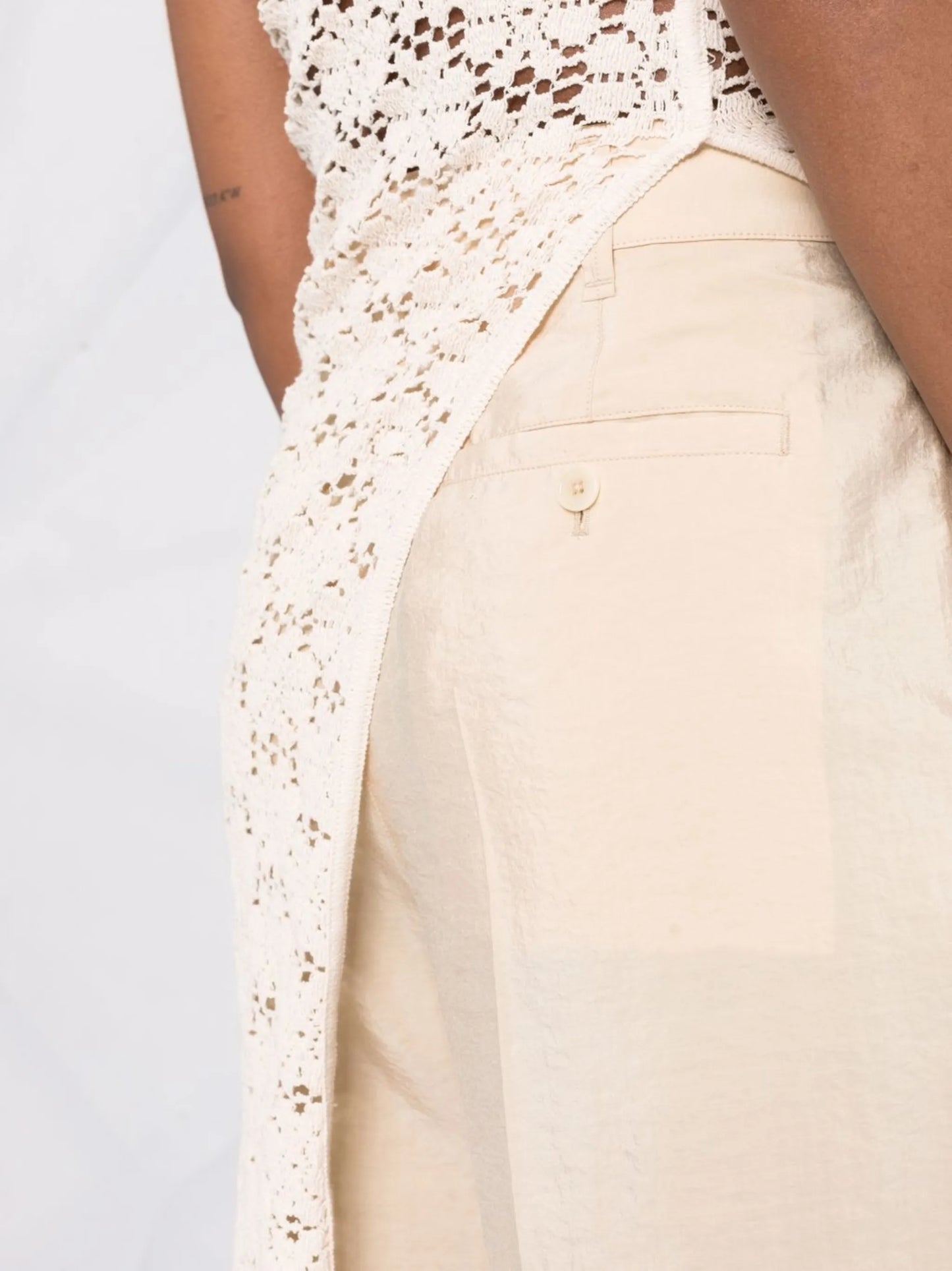 tailored wide-leg trousers