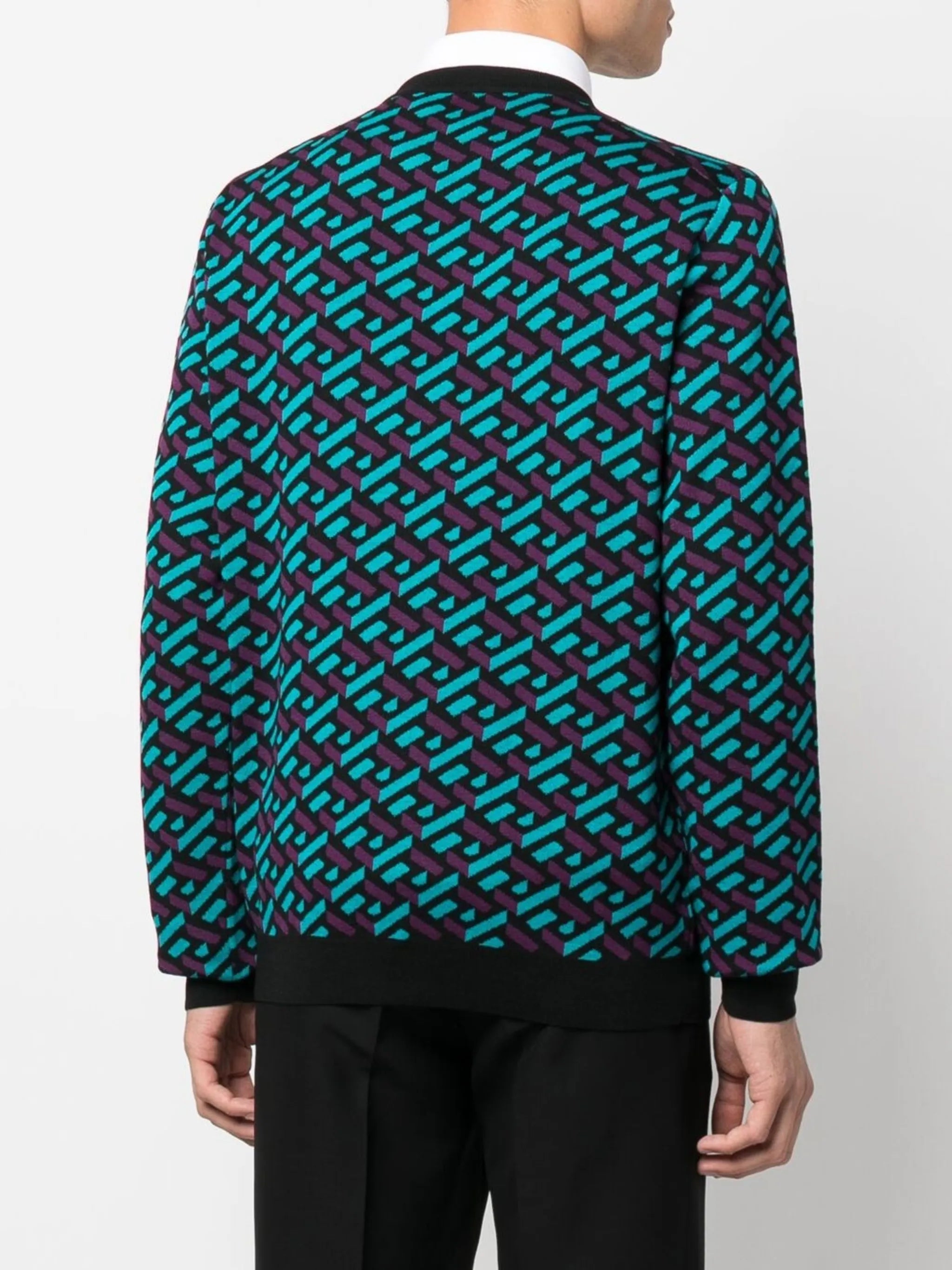La Greca jacquard wool jumper