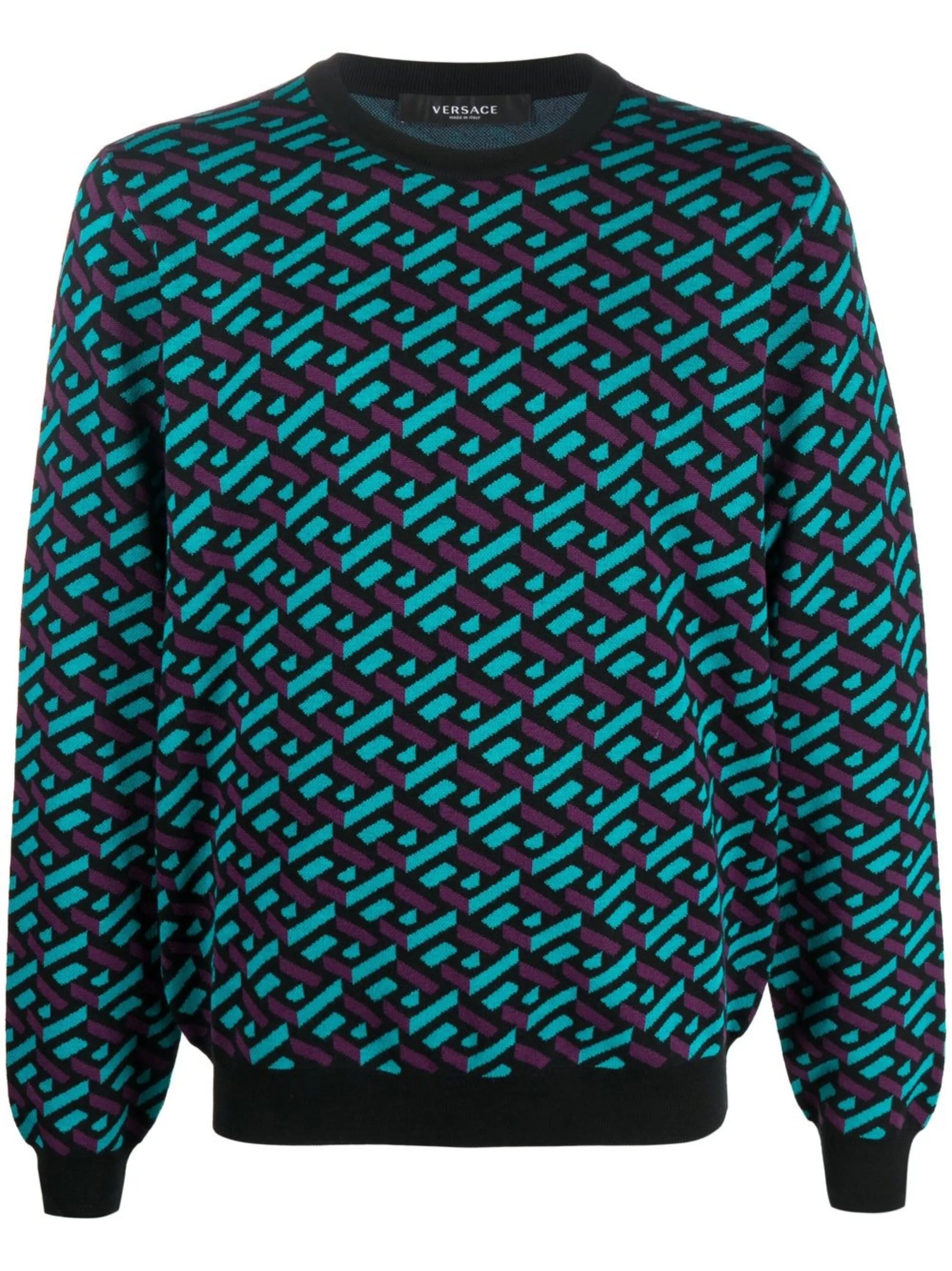 La Greca jacquard wool jumper