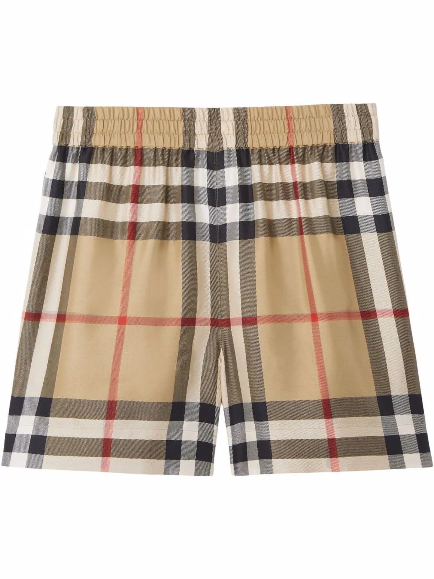 check-pattern shorts