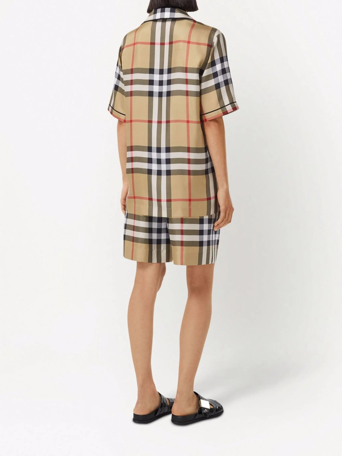 check-pattern shorts