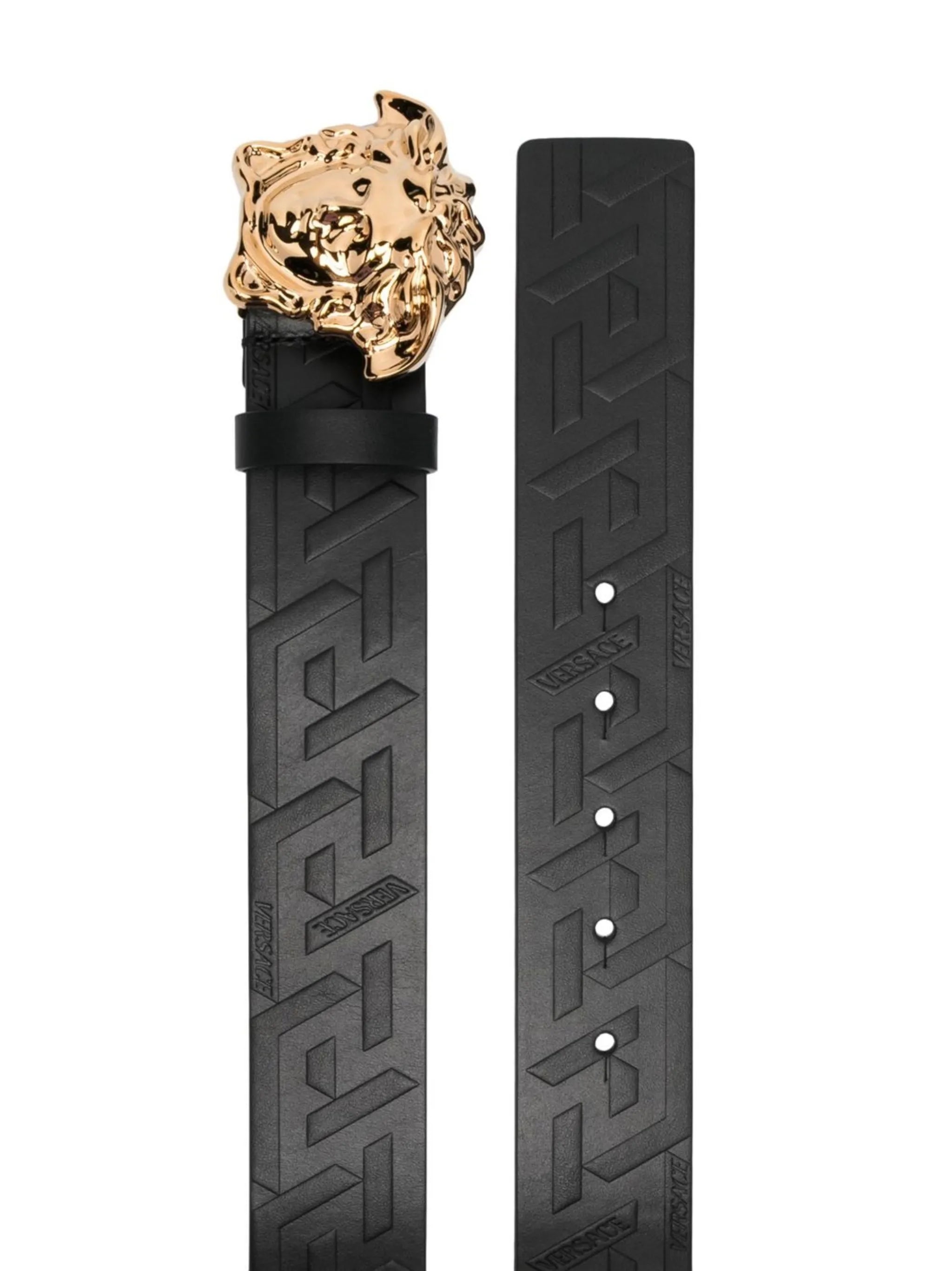 La Medusa Greca leather belt