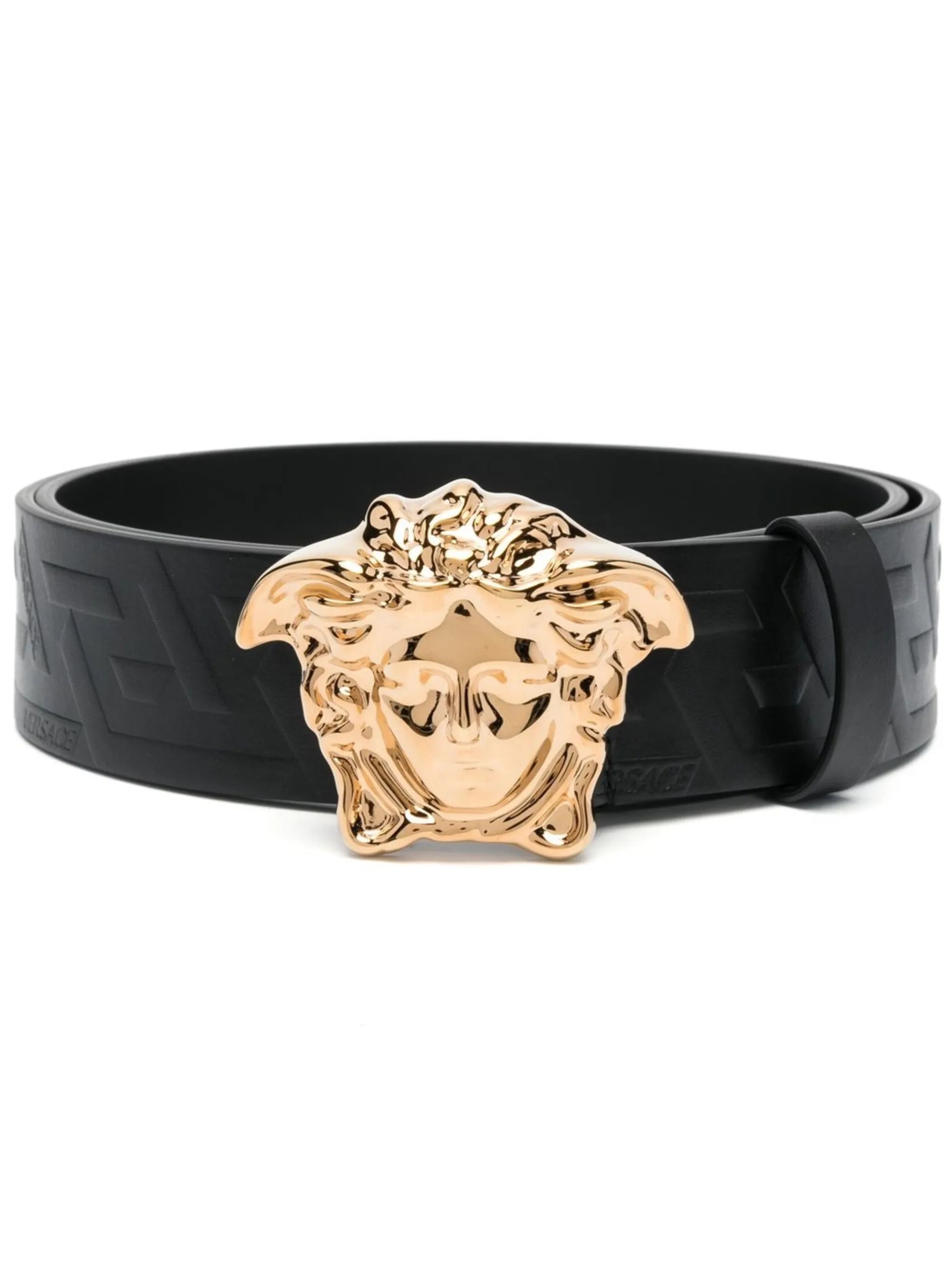 La Medusa Greca leather belt