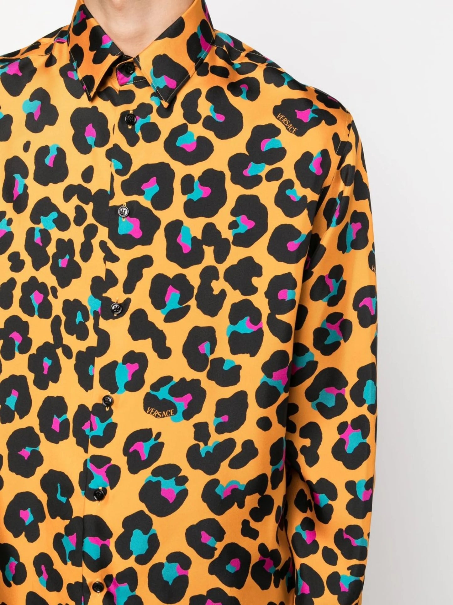 Daisy leopard-print silk shirt