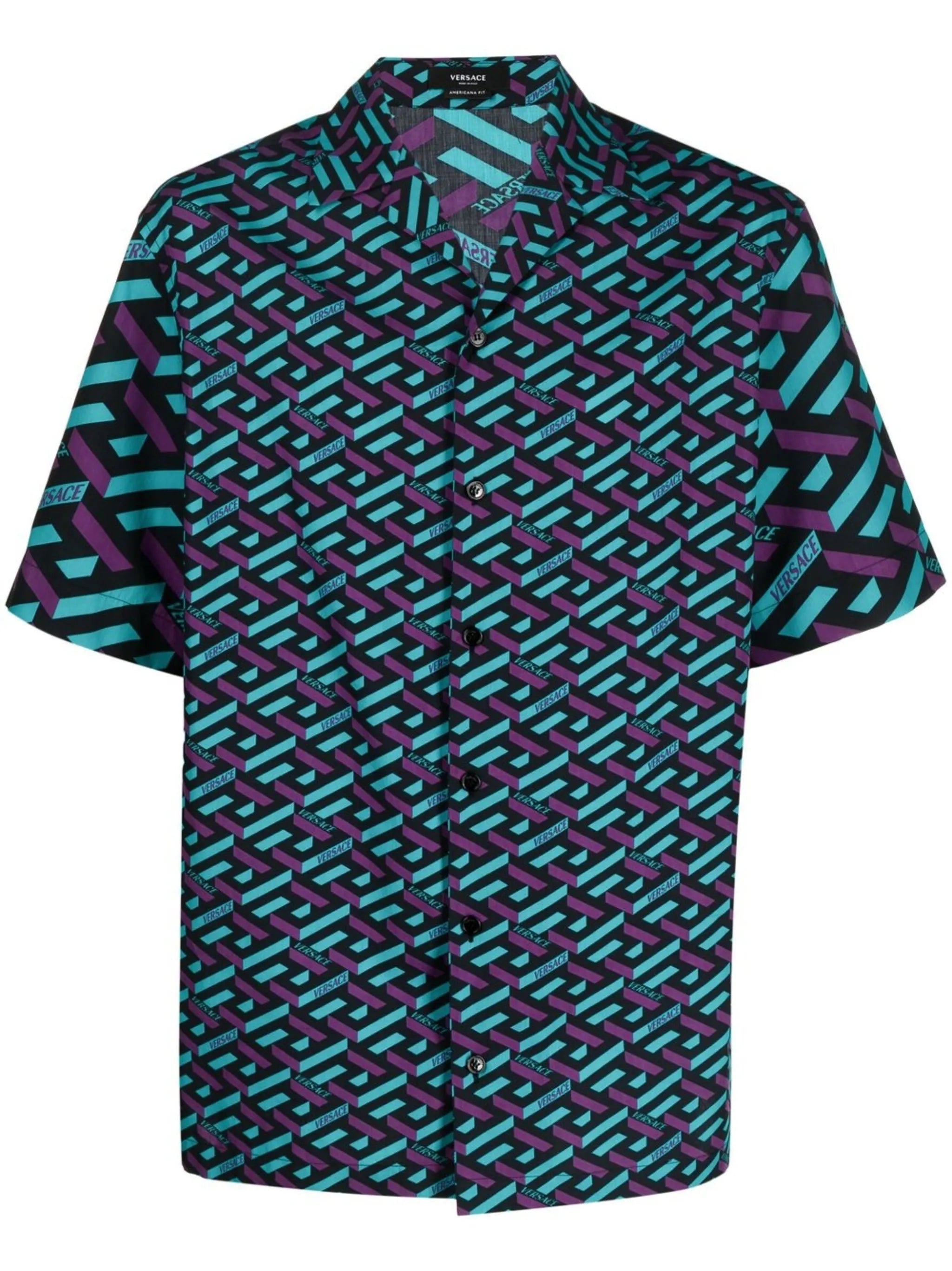 La Greca cotton-lyocell shirt