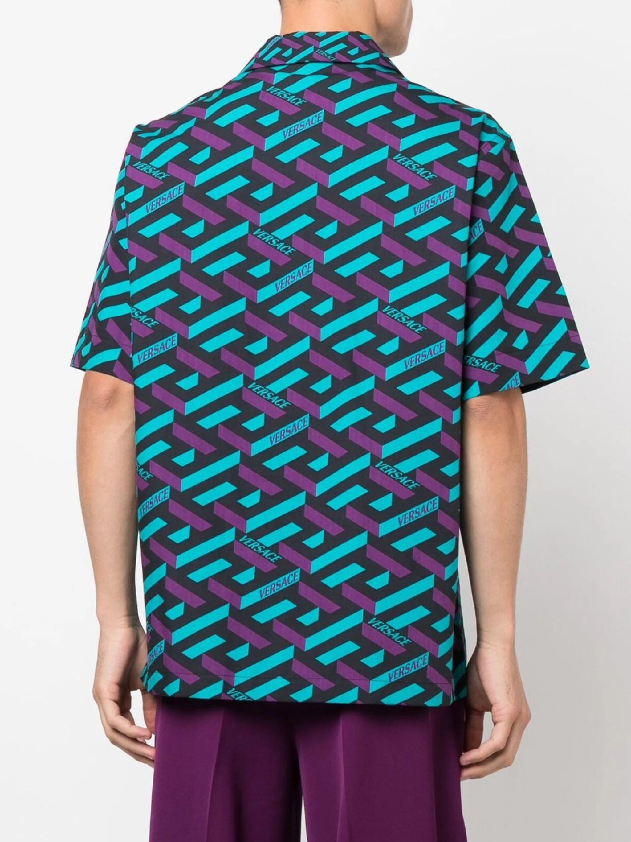 La Greca cotton-lyocell shirt
