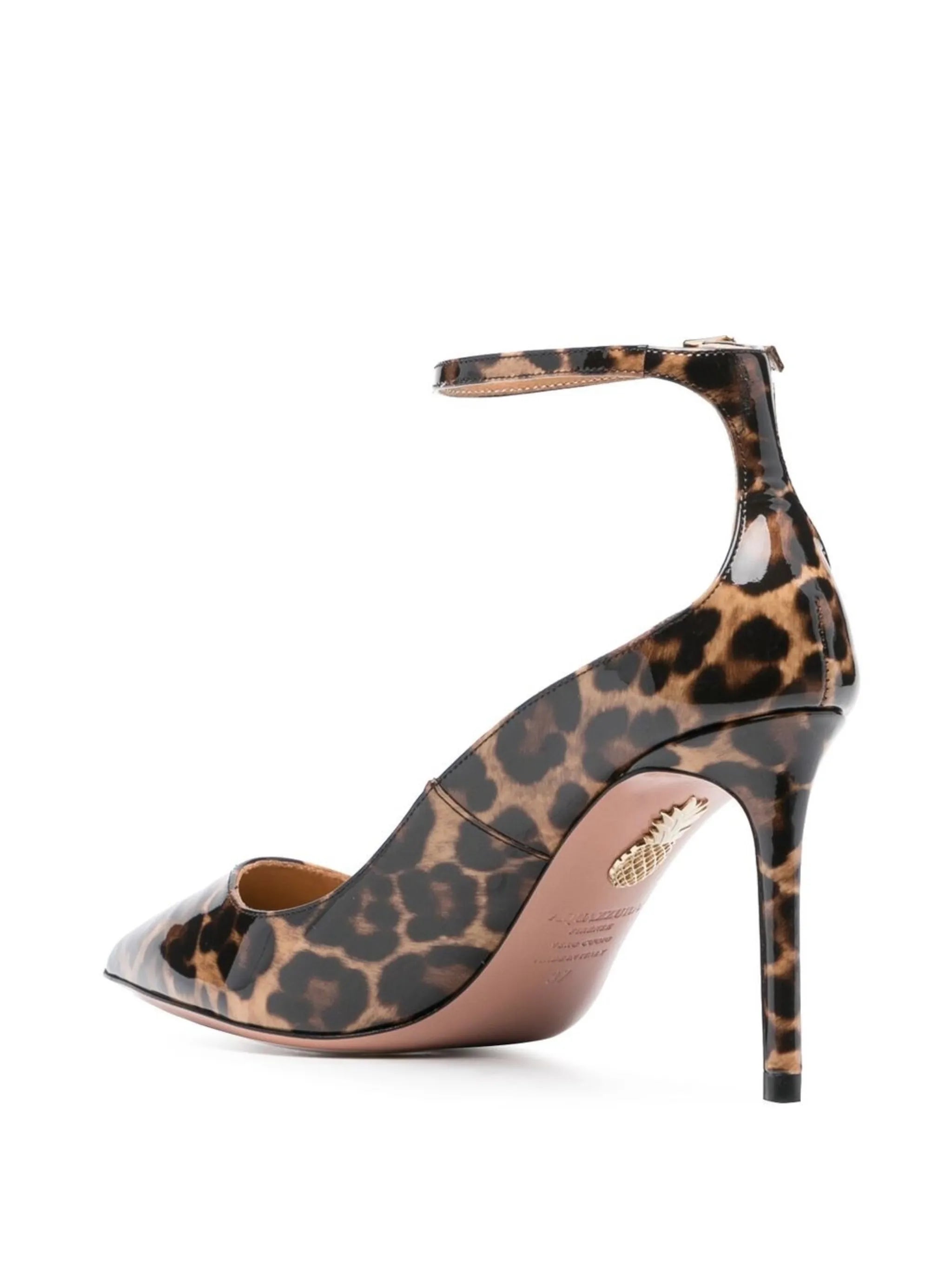 mid-heel leopard-print pumps