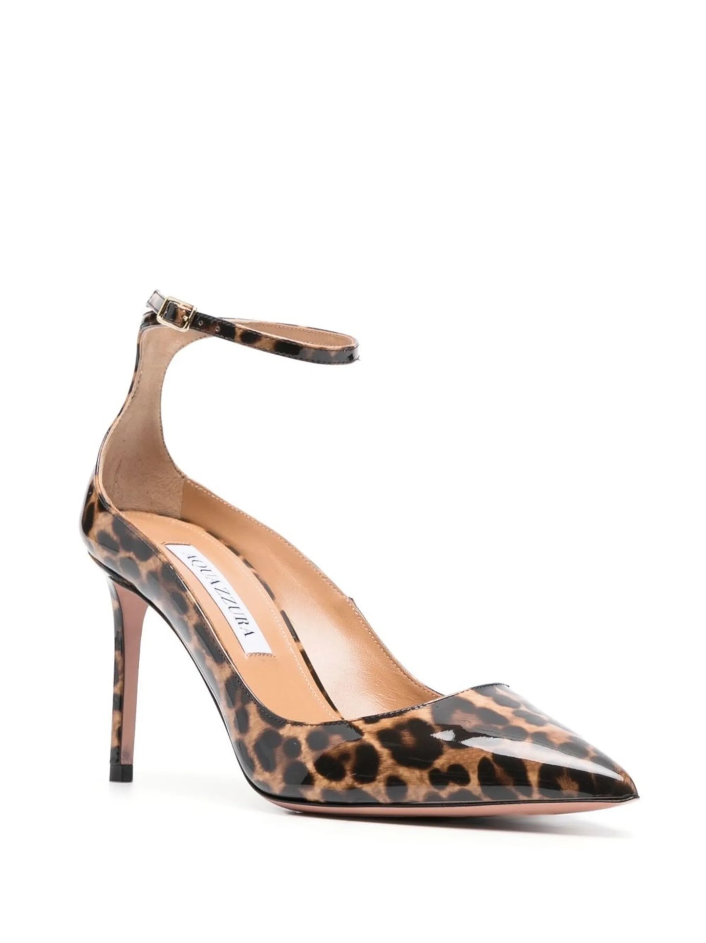 mid-heel leopard-print pumps