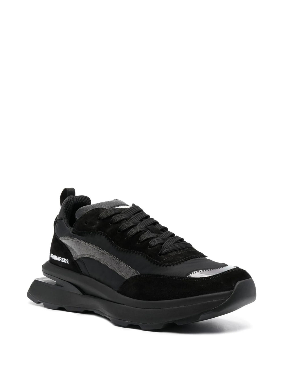 Slash panelled low-top sneakers