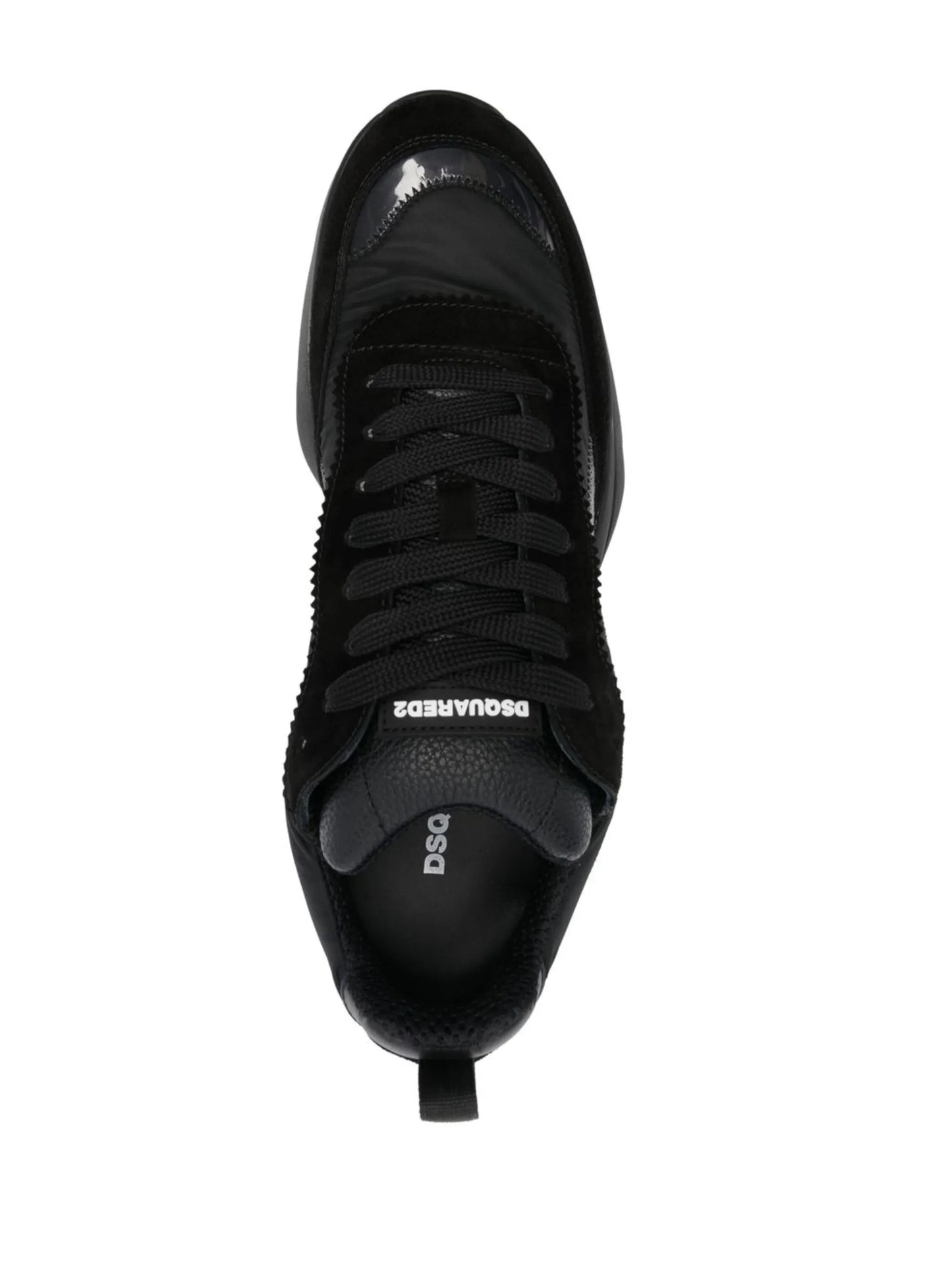 Slash panelled low-top sneakers