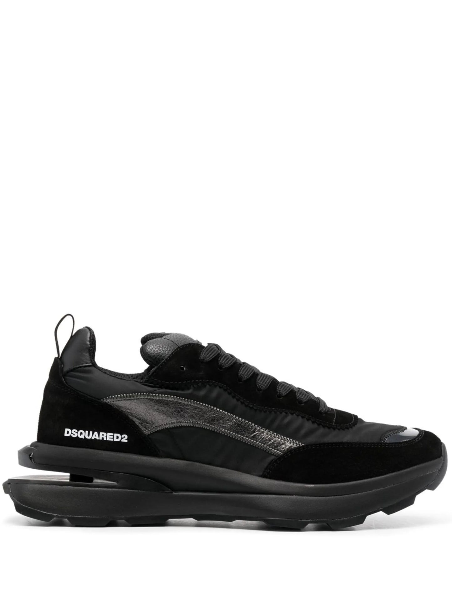 Slash panelled low-top sneakers