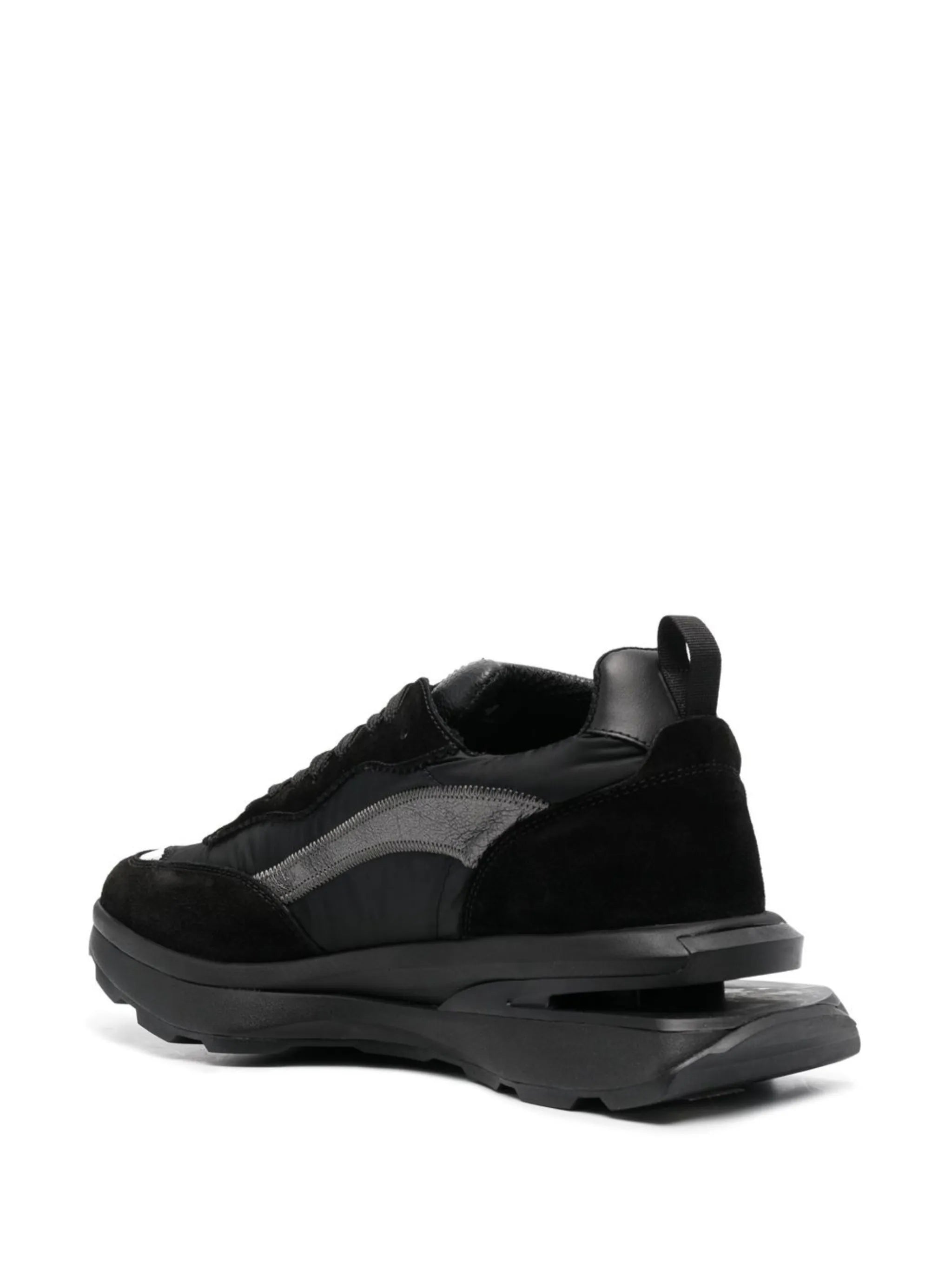 Slash panelled low-top sneakers