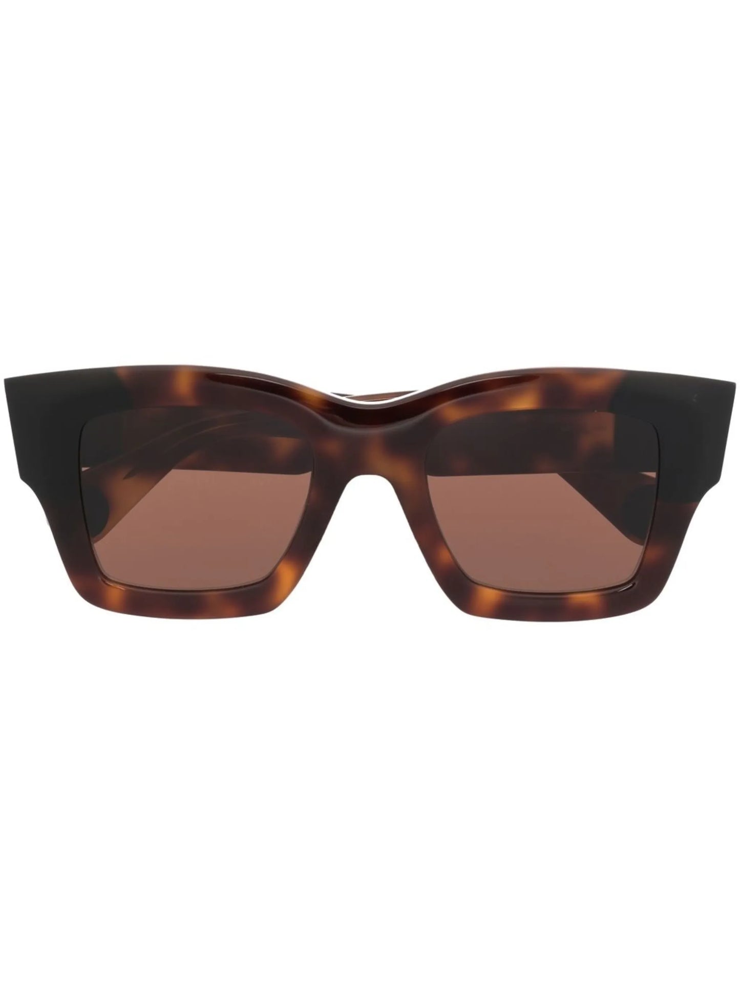 tortoiseshell oversize-frame sunglasses