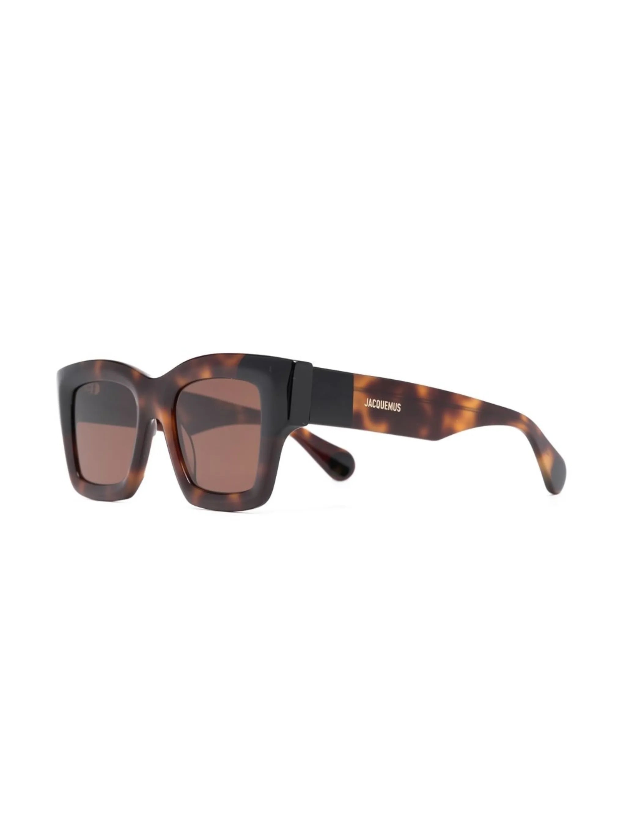 tortoiseshell oversize-frame sunglasses