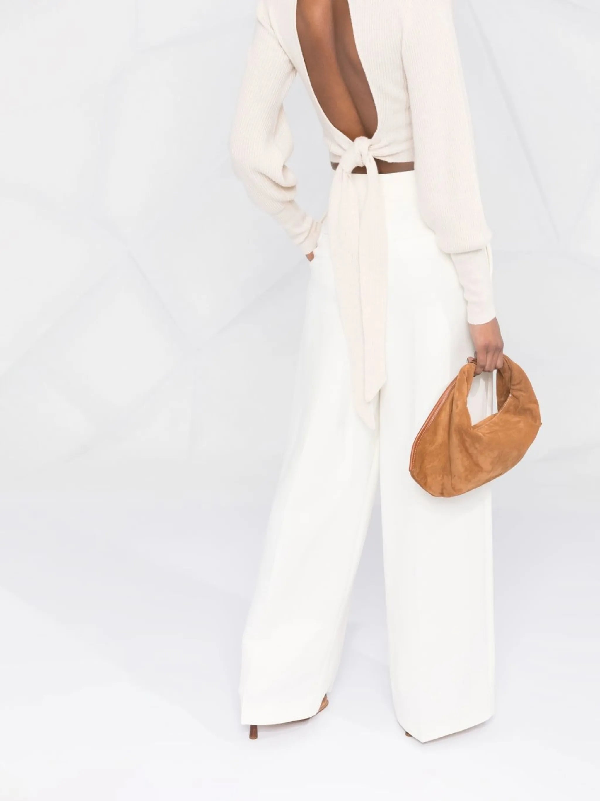 tailored wide-leg trousers