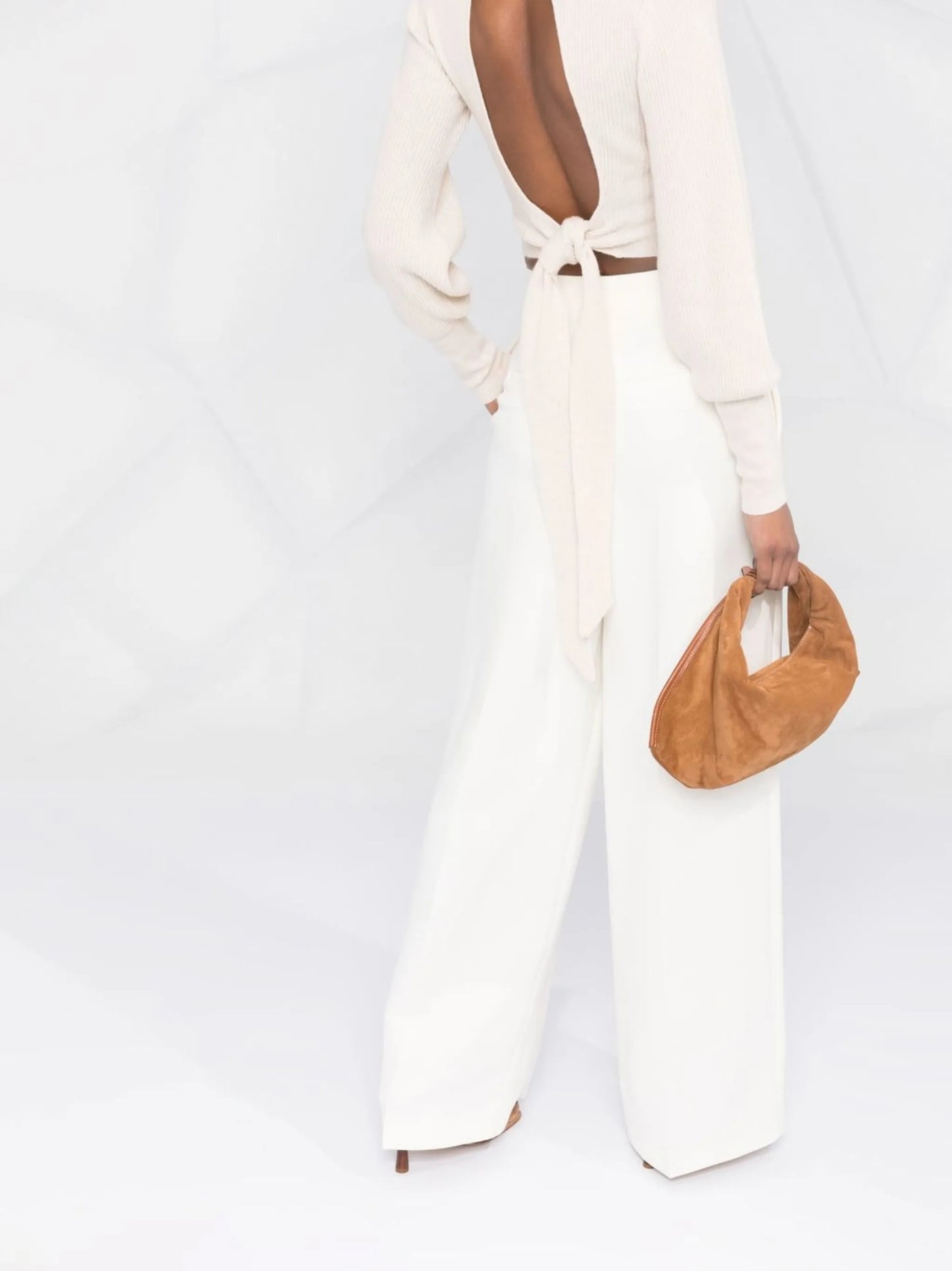 tailored wide-leg trousers