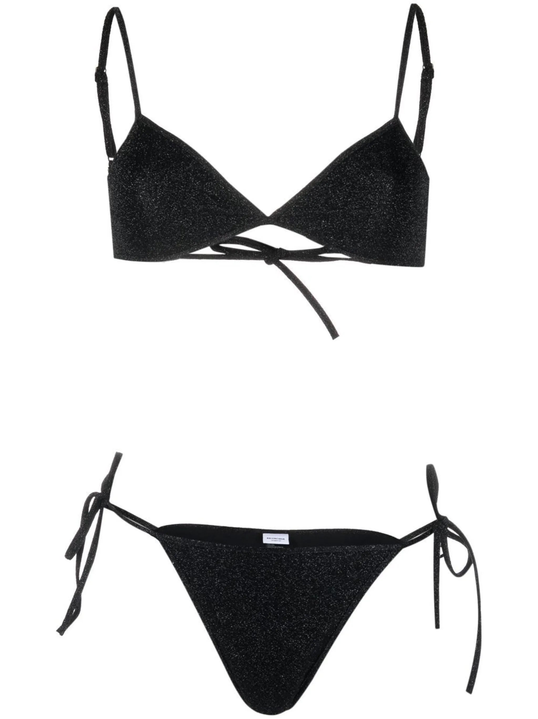 Minimal tie-fastened bikini