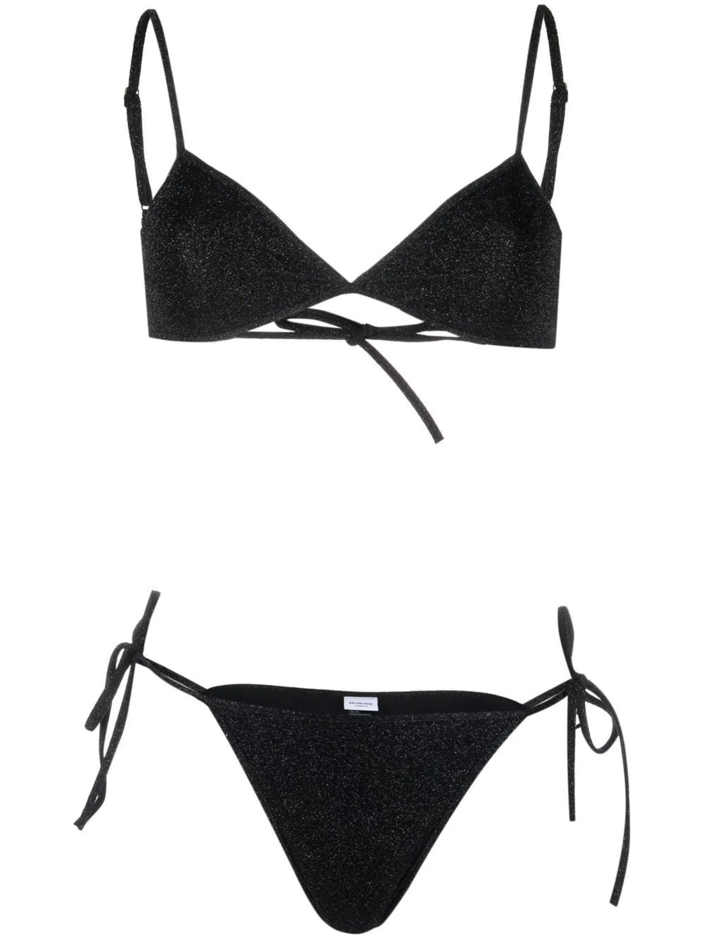 Minimal tie-fastened bikini