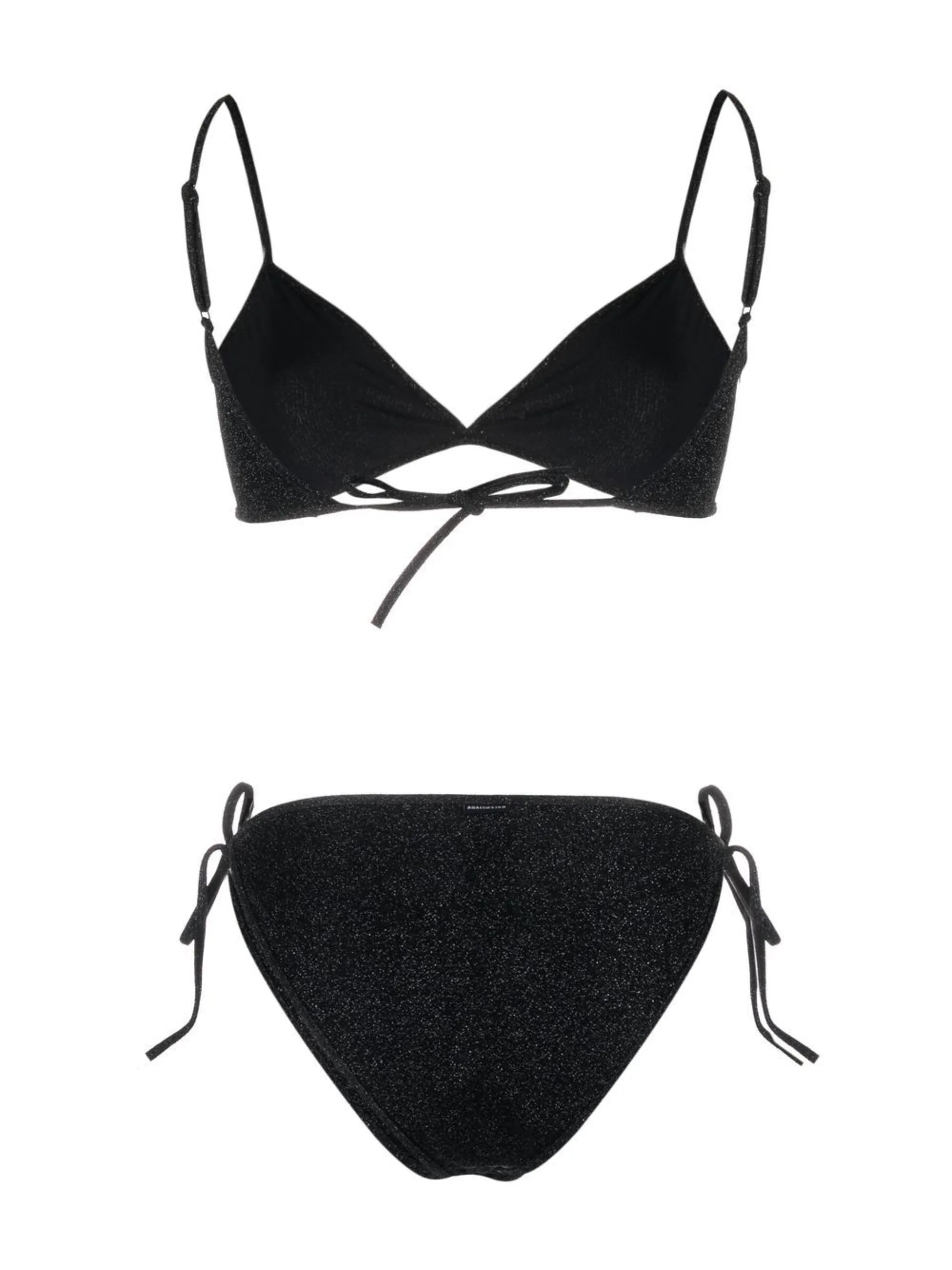 Minimal tie-fastened bikini