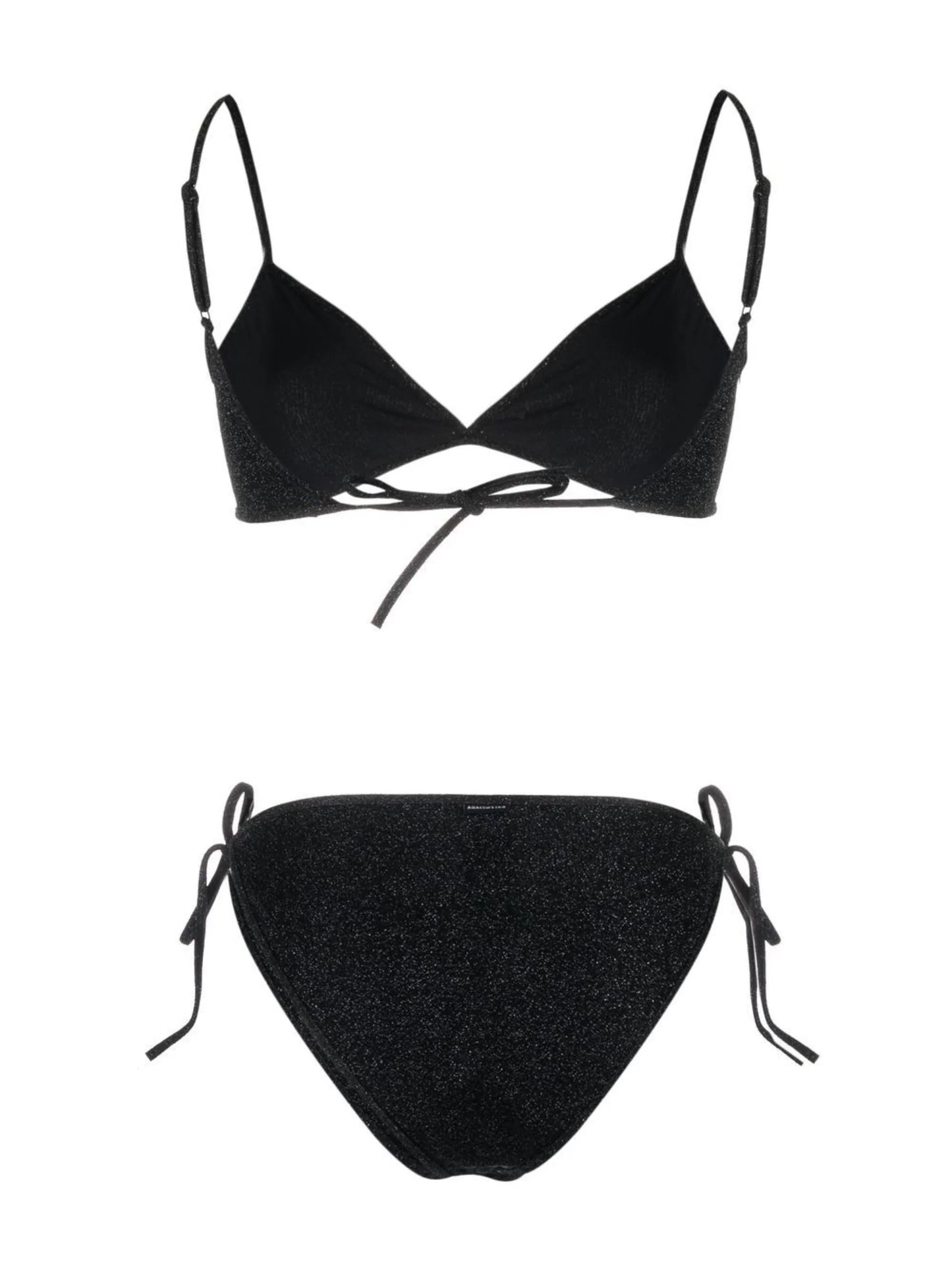 Minimal tie-fastened bikini