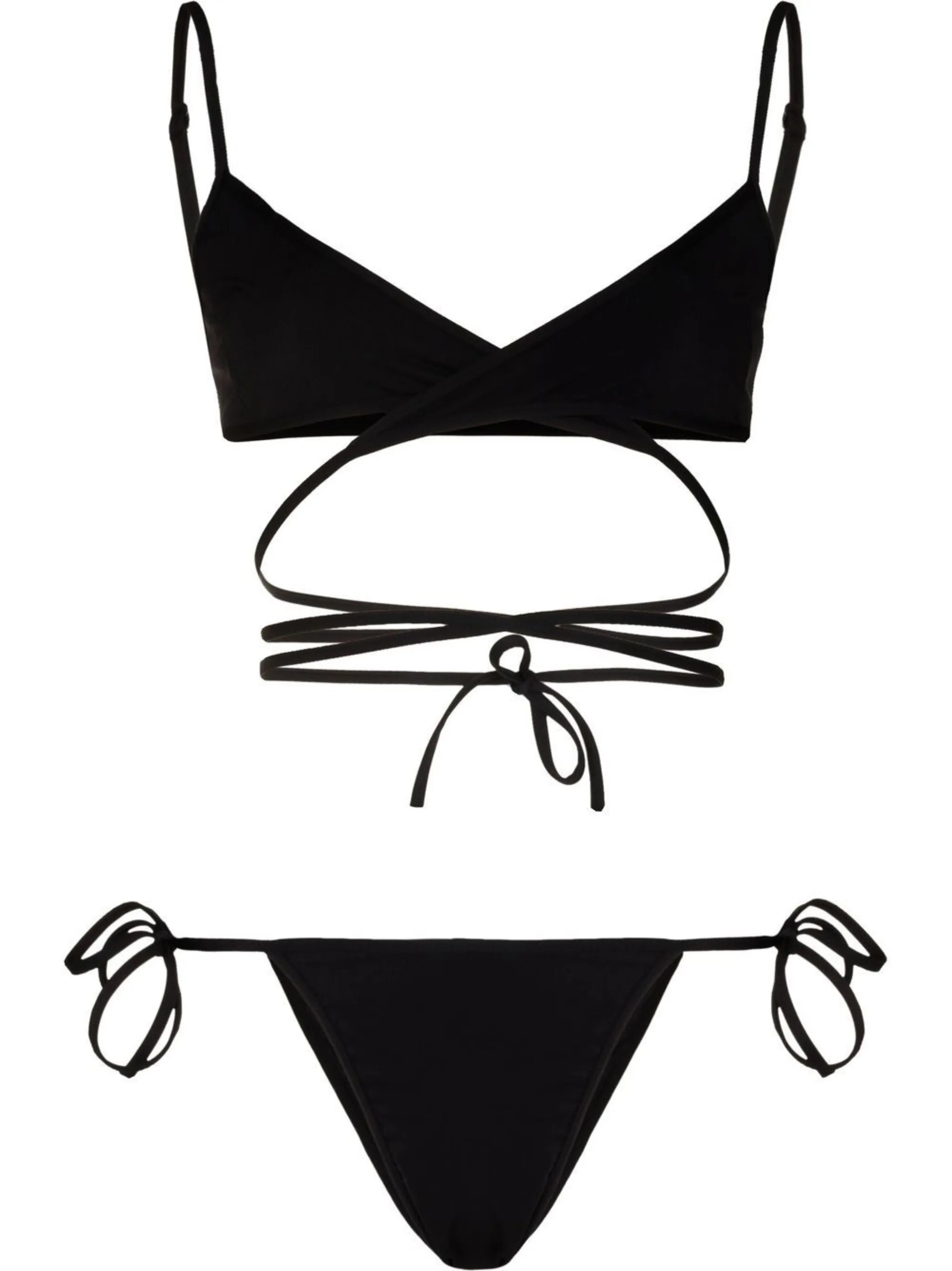 wrap-style bikini set