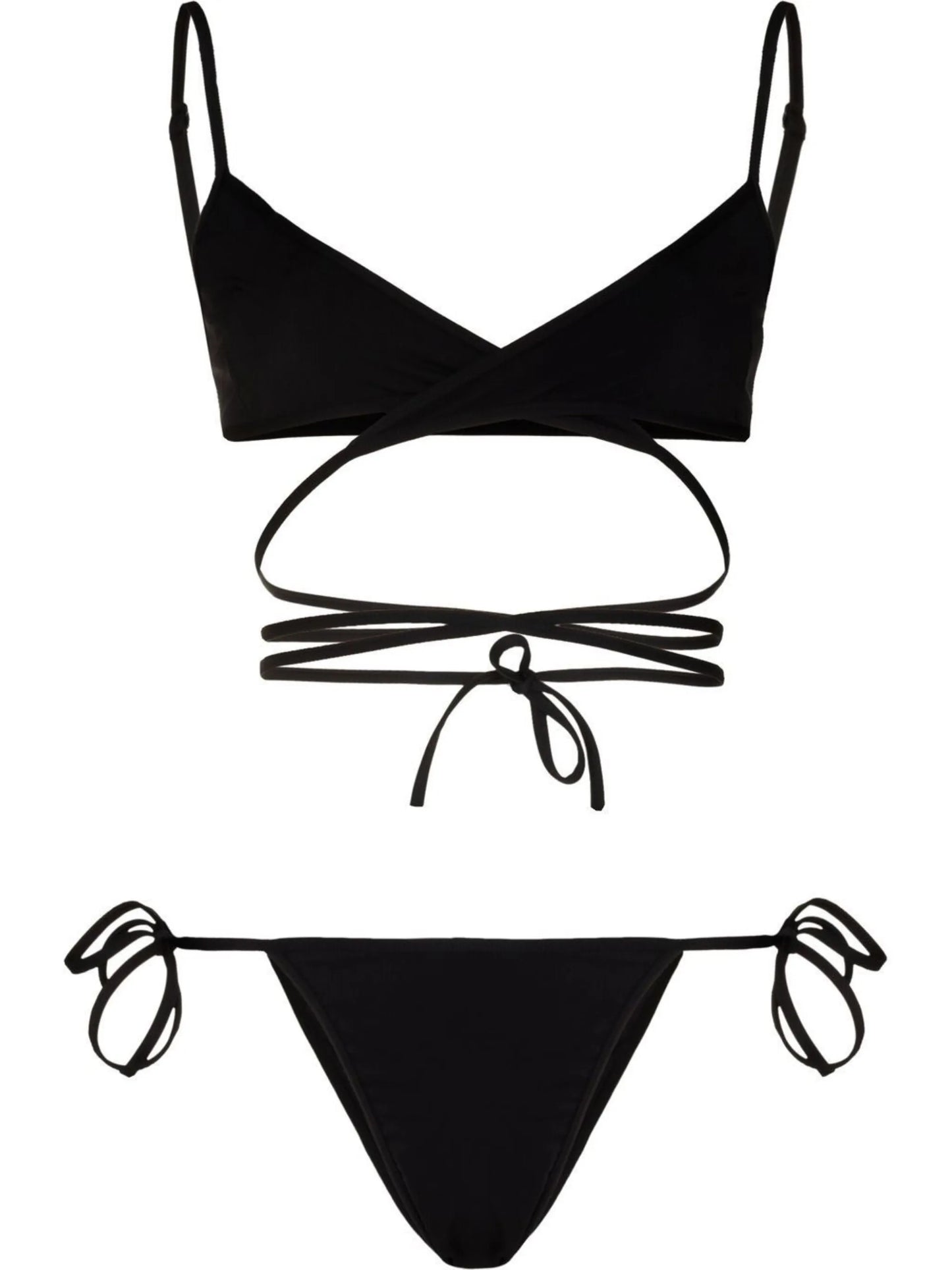 wrap-style bikini set
