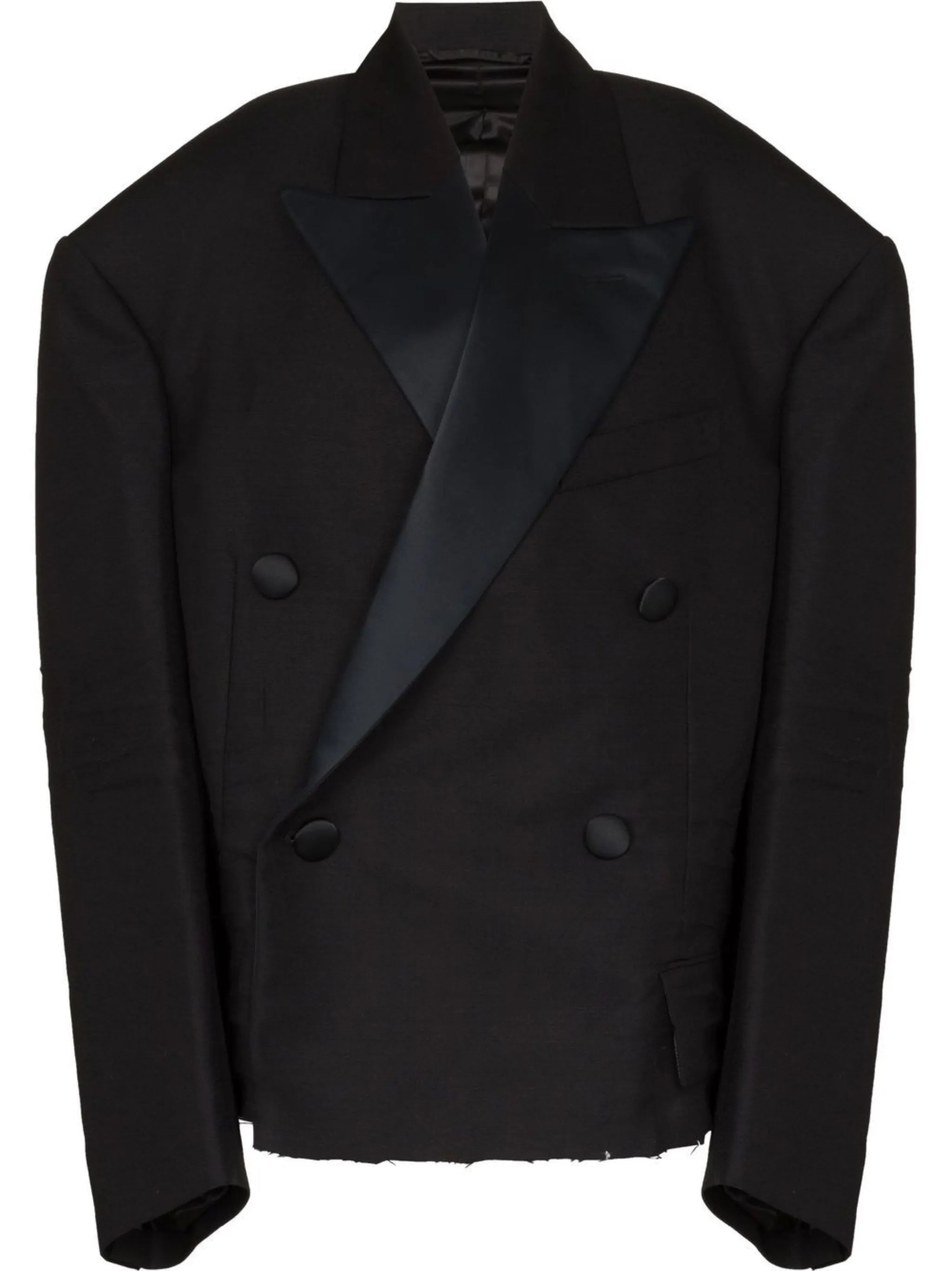 cropped tuxedo blazer