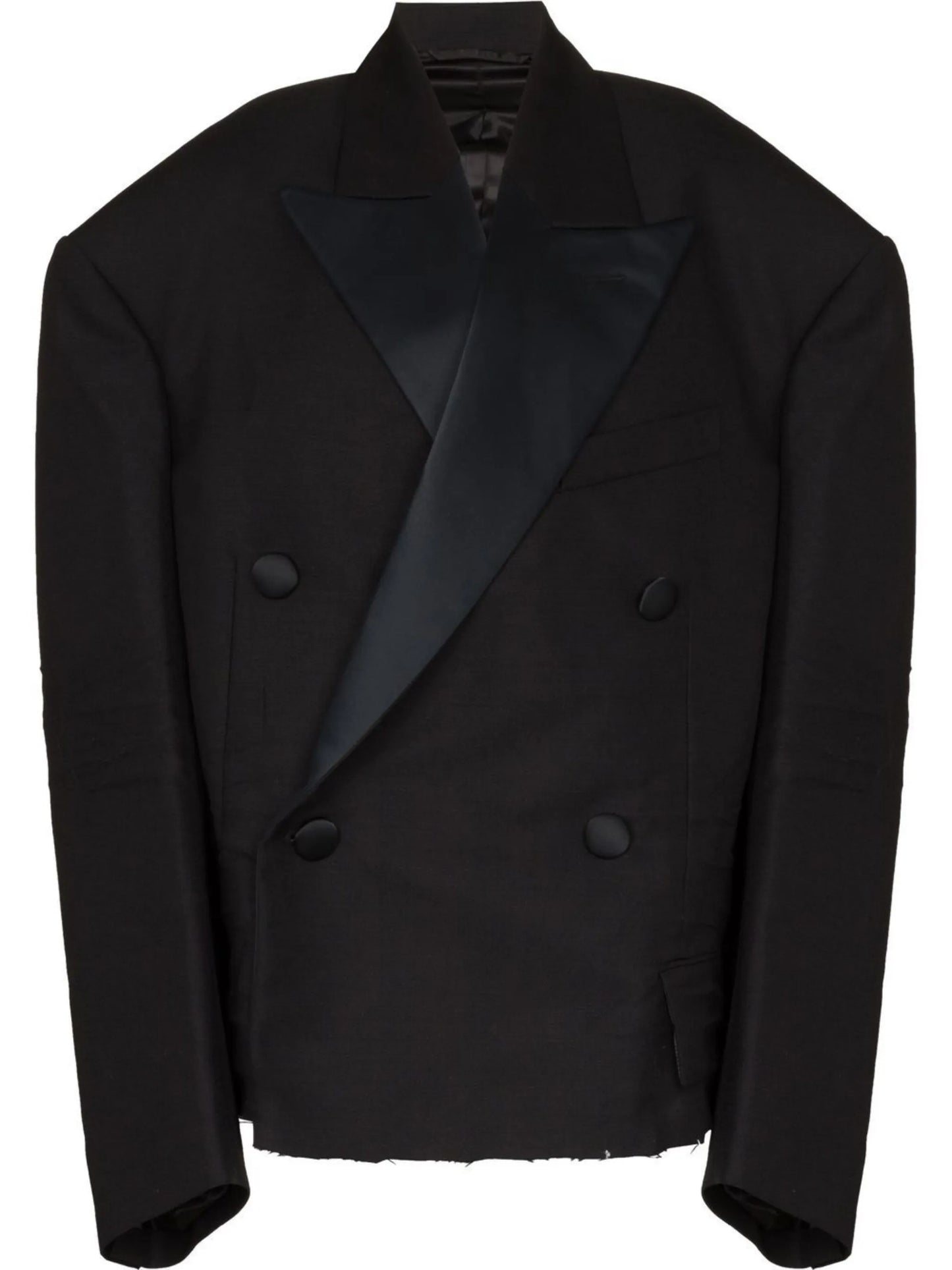 cropped tuxedo blazer
