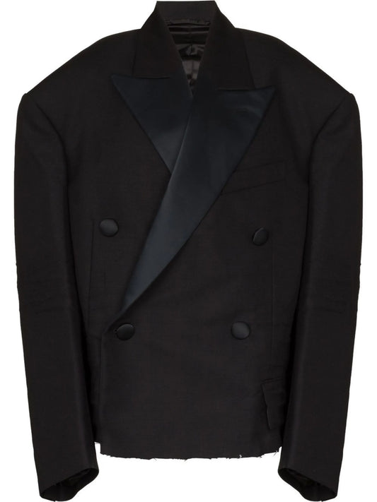 cropped tuxedo blazer
