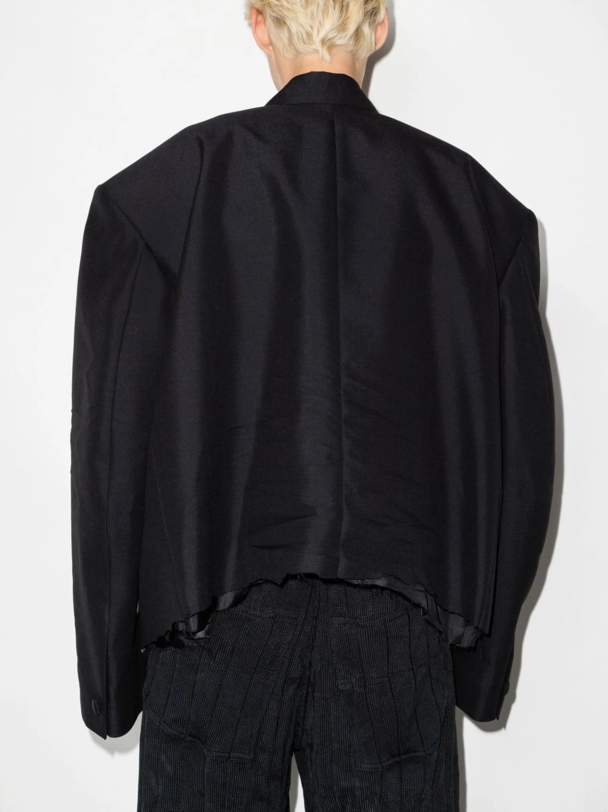 cropped tuxedo blazer