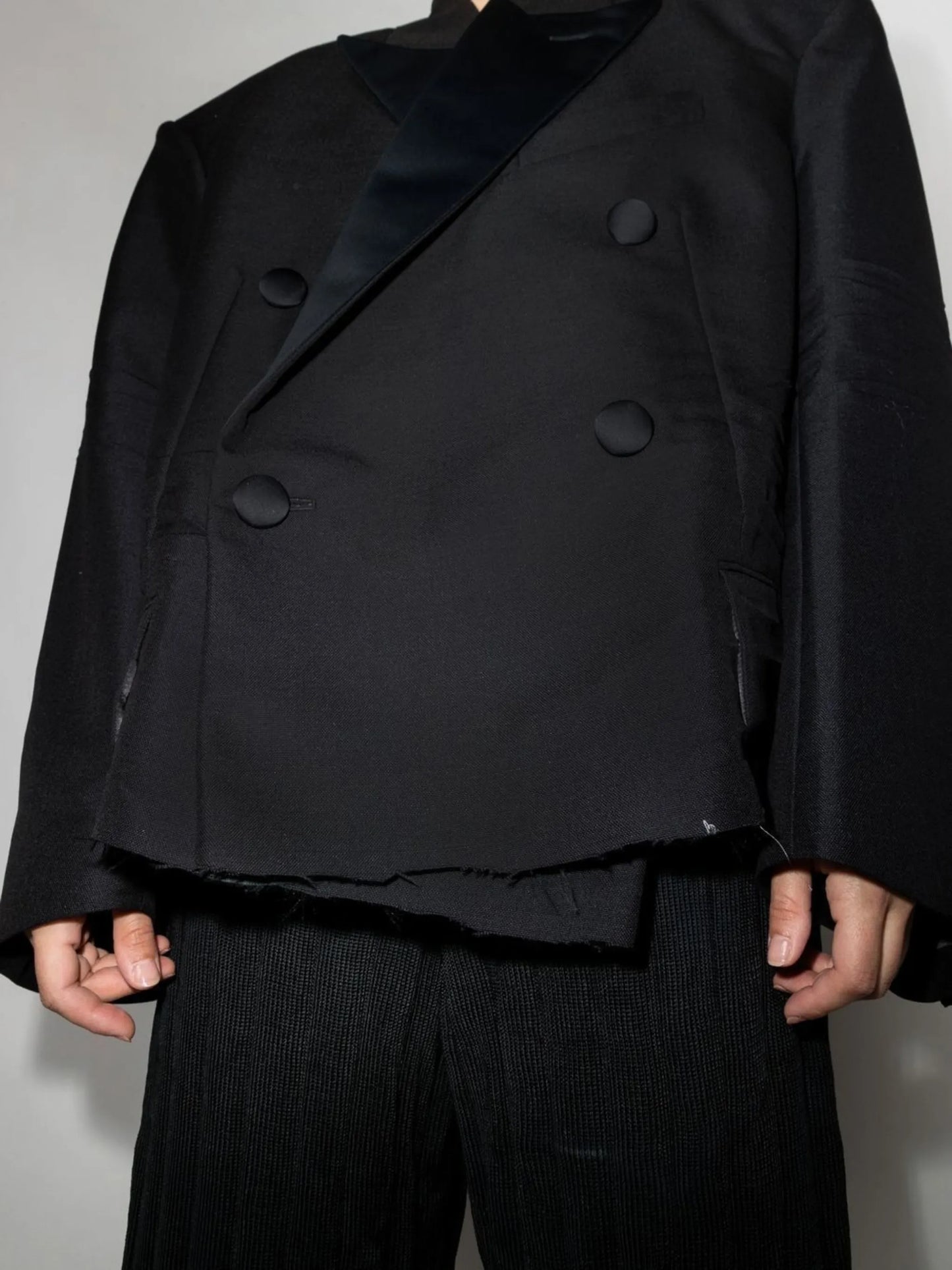 cropped tuxedo blazer