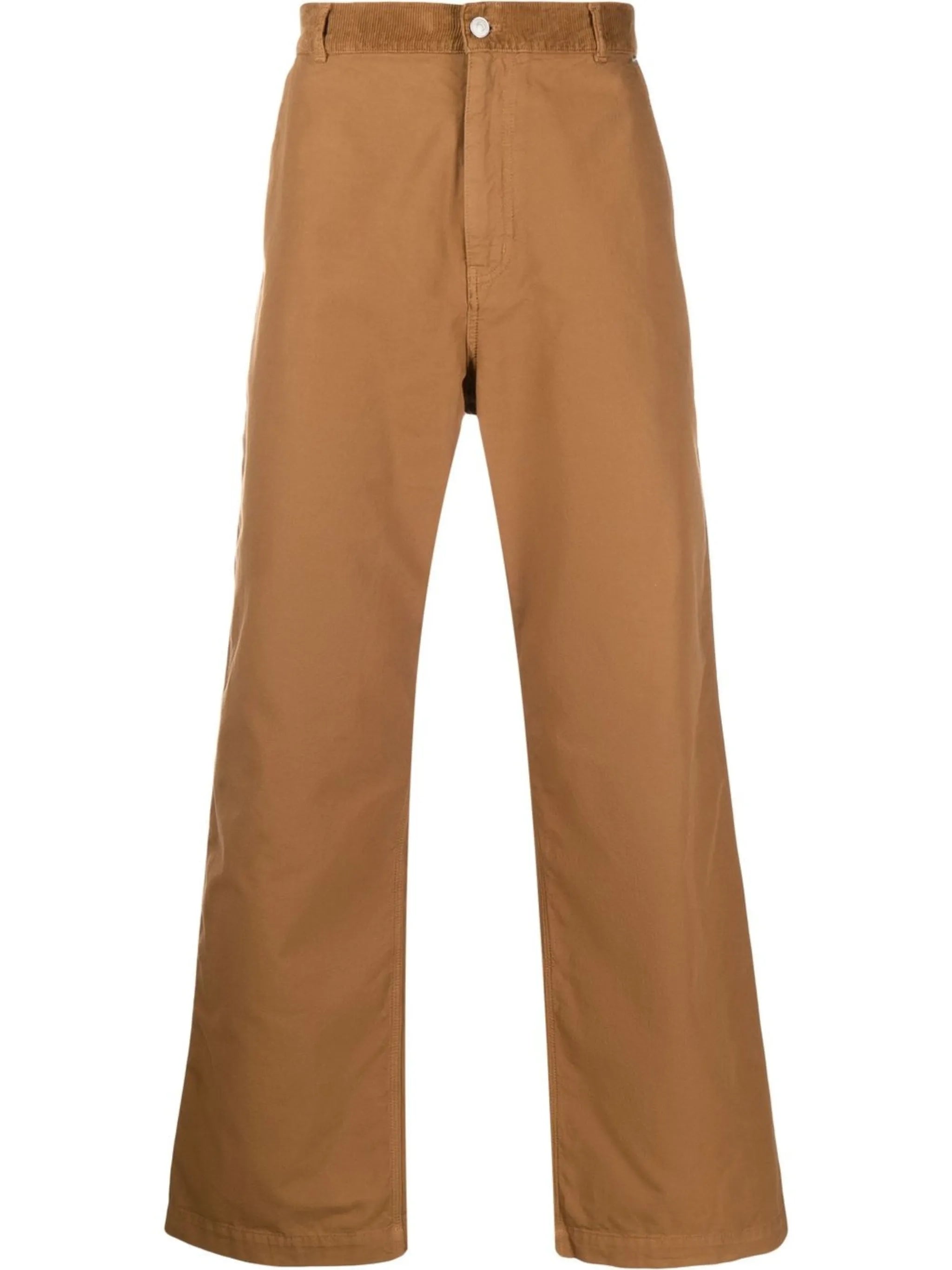 rear logo-patch trousers