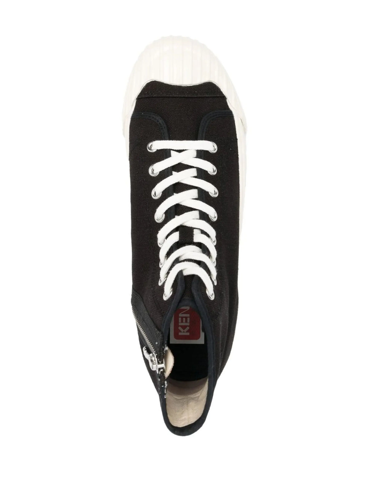 tiger-print high-top sneakers