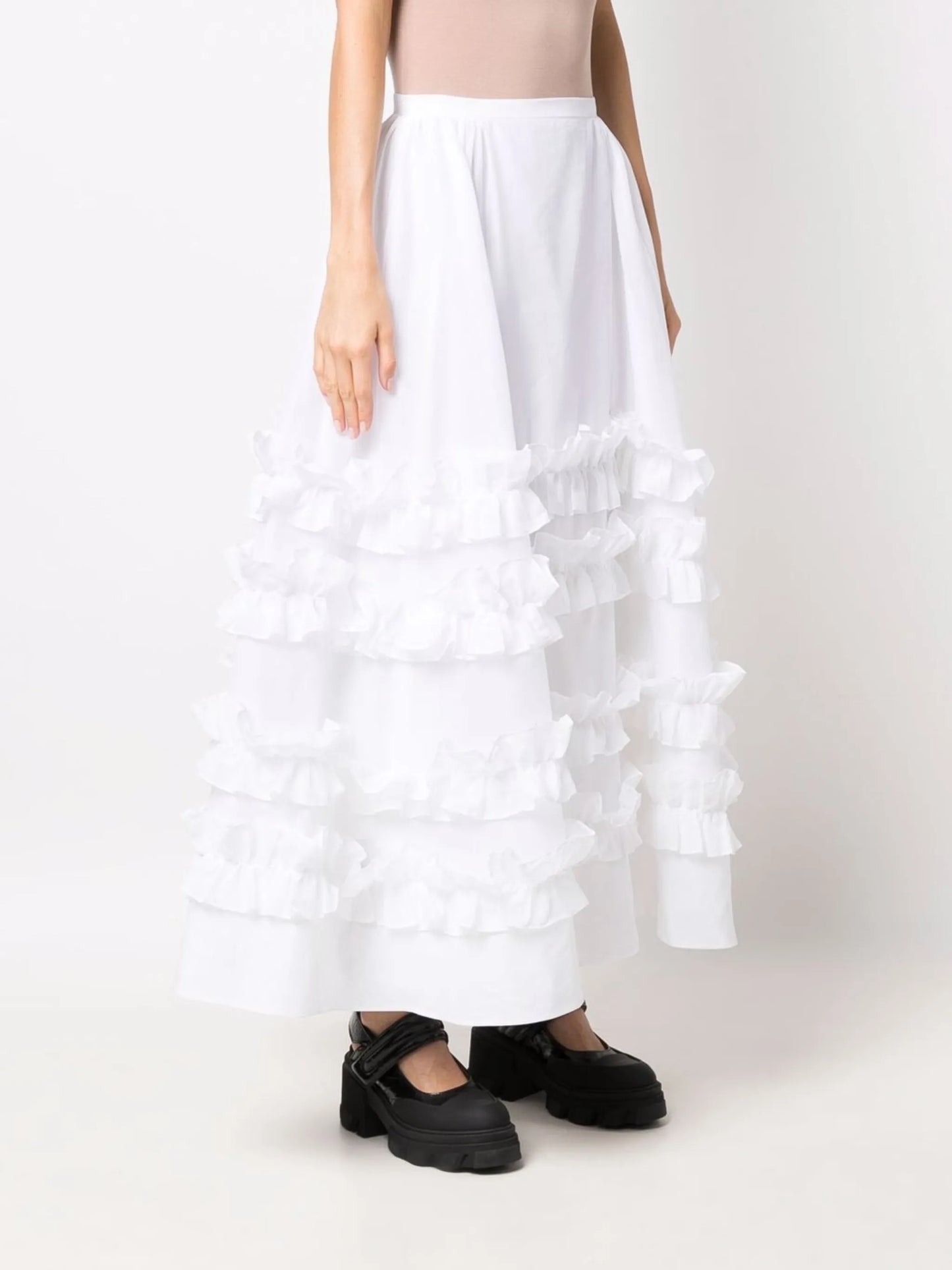 Maisie ruffled maxi skirt
