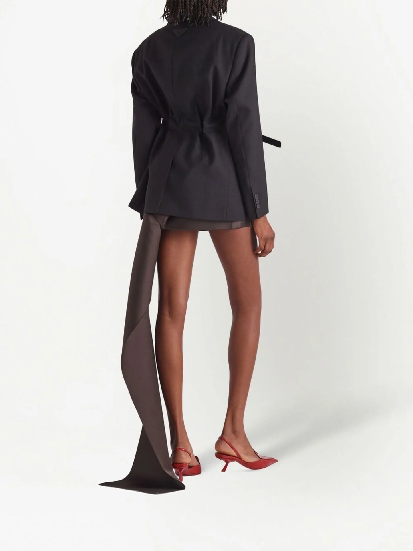 triangle-logo tailored blazer