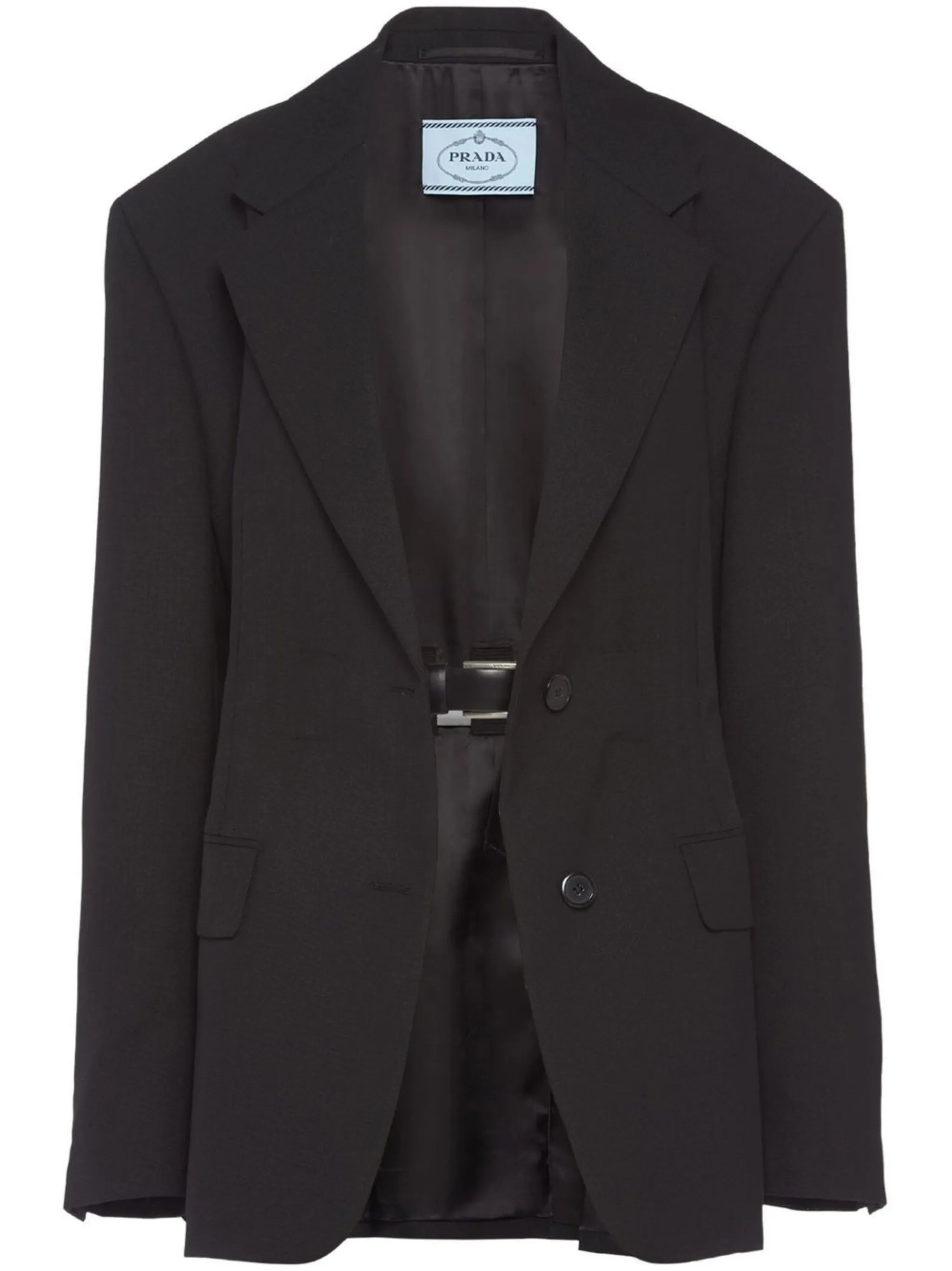 triangle-logo tailored blazer